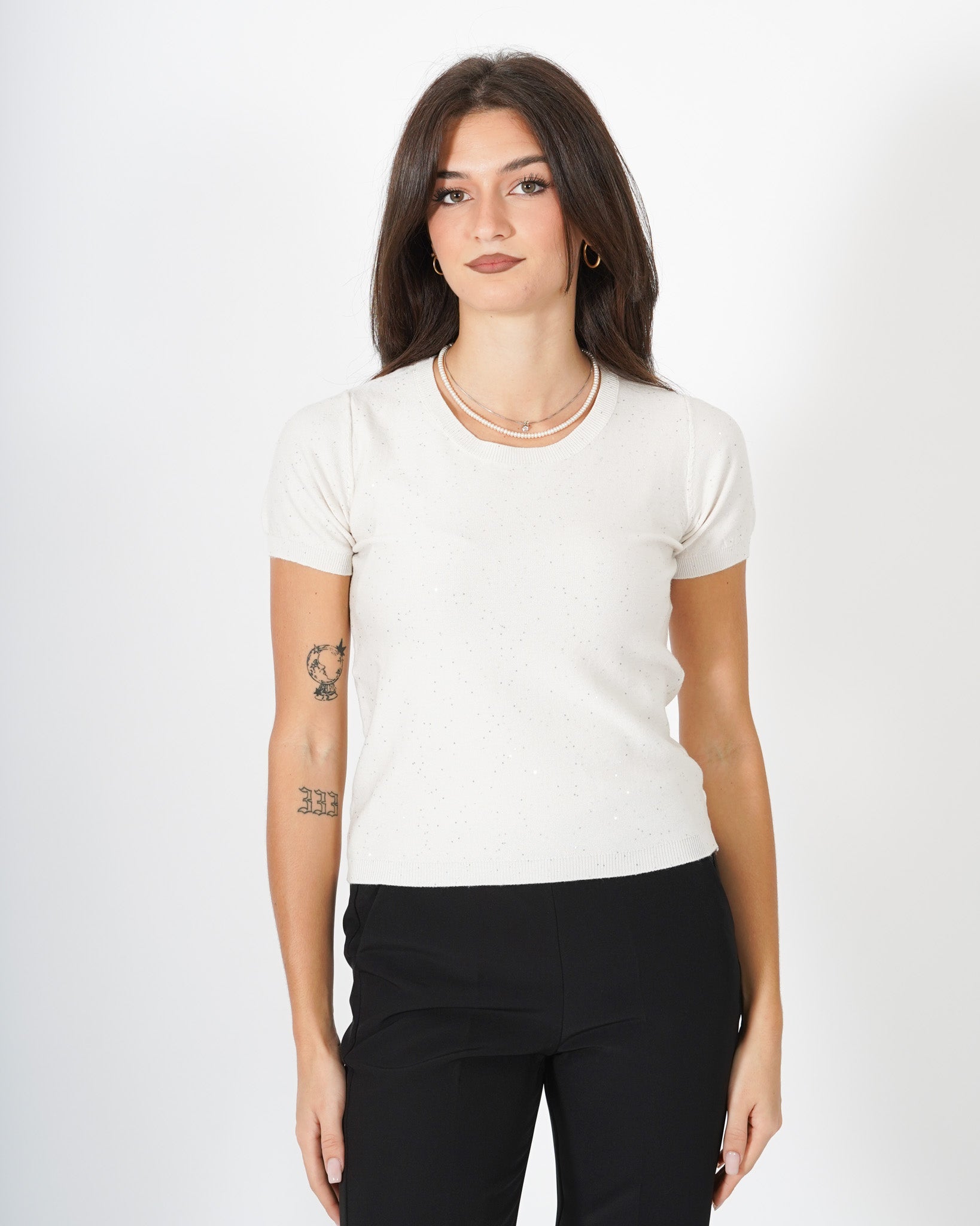 Maglia con micro paillettes - Bjorn Uncategorized - Hope Abbigliamento e Accessori Donna Online