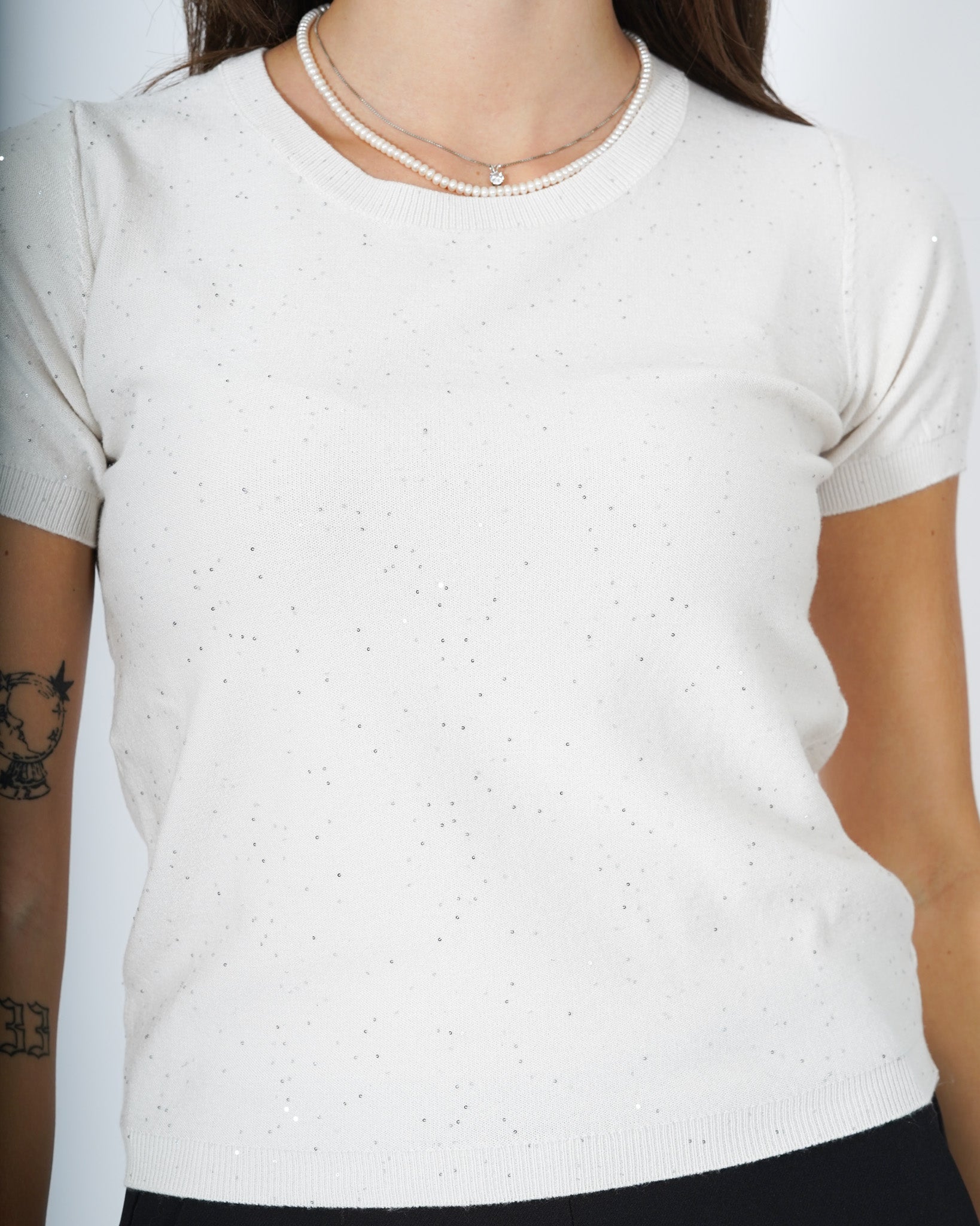 Maglia con micro paillettes - Bjorn