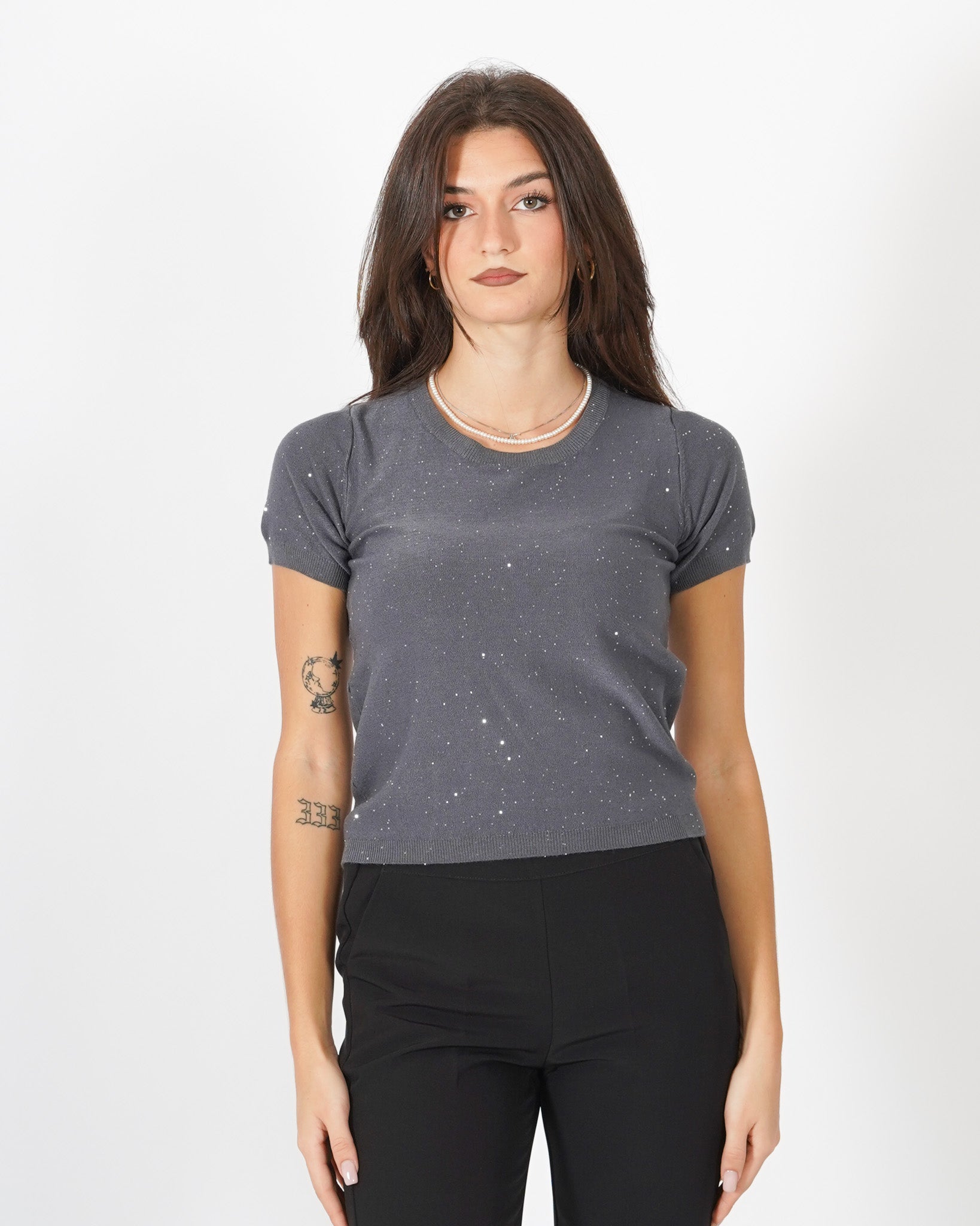 Maglia con micro paillettes - Bjorn