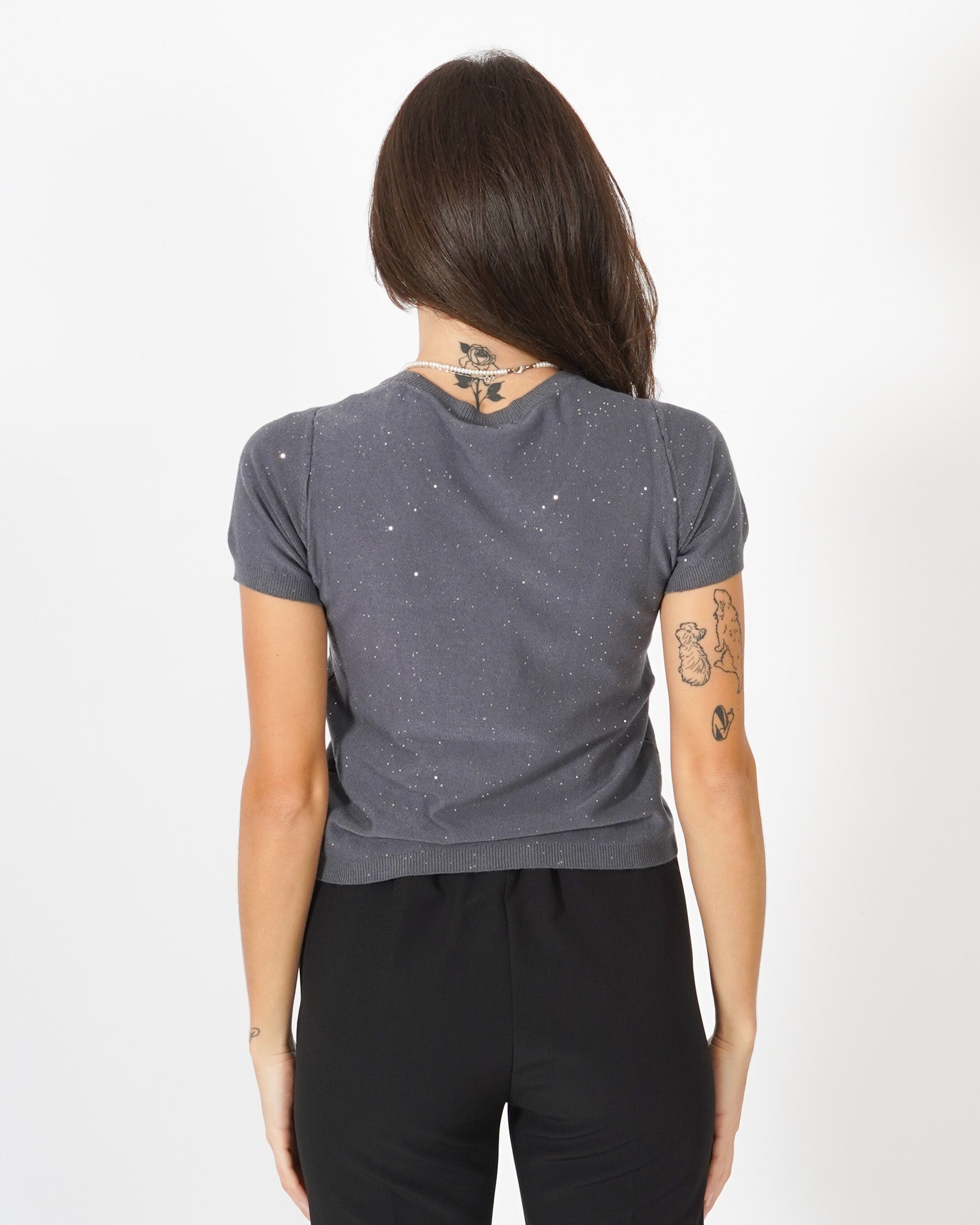 Maglia con micro paillettes - Bjorn