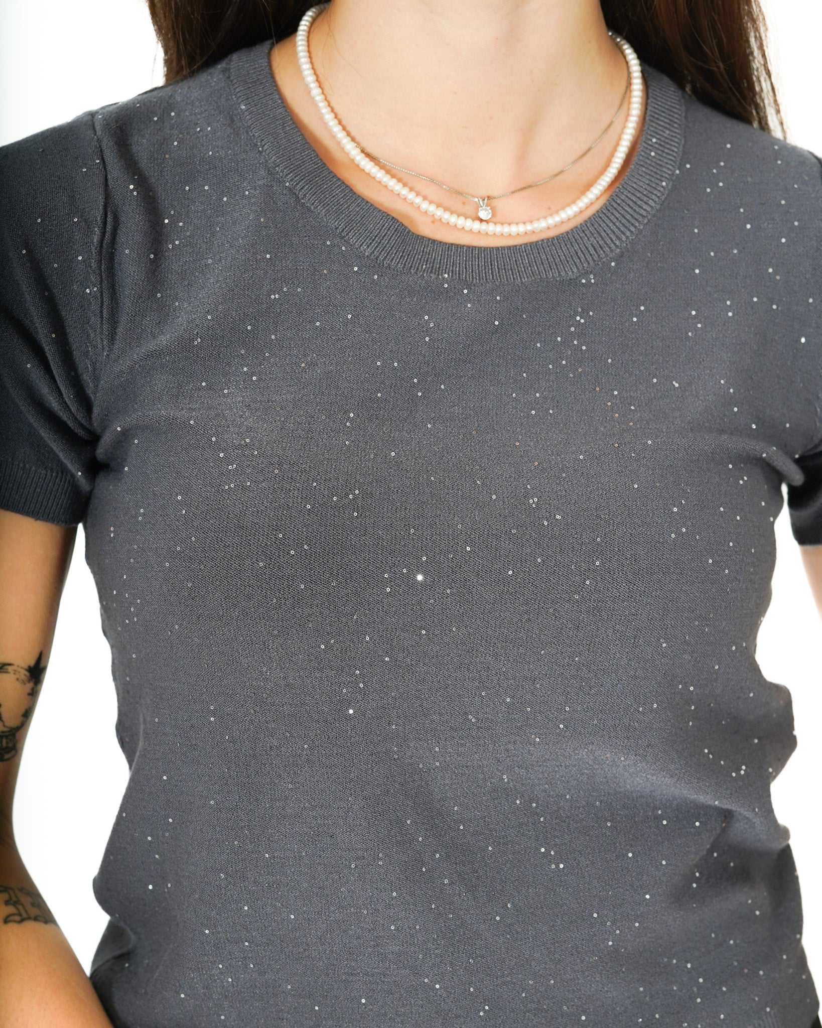 Maglia con micro paillettes - Bjorn