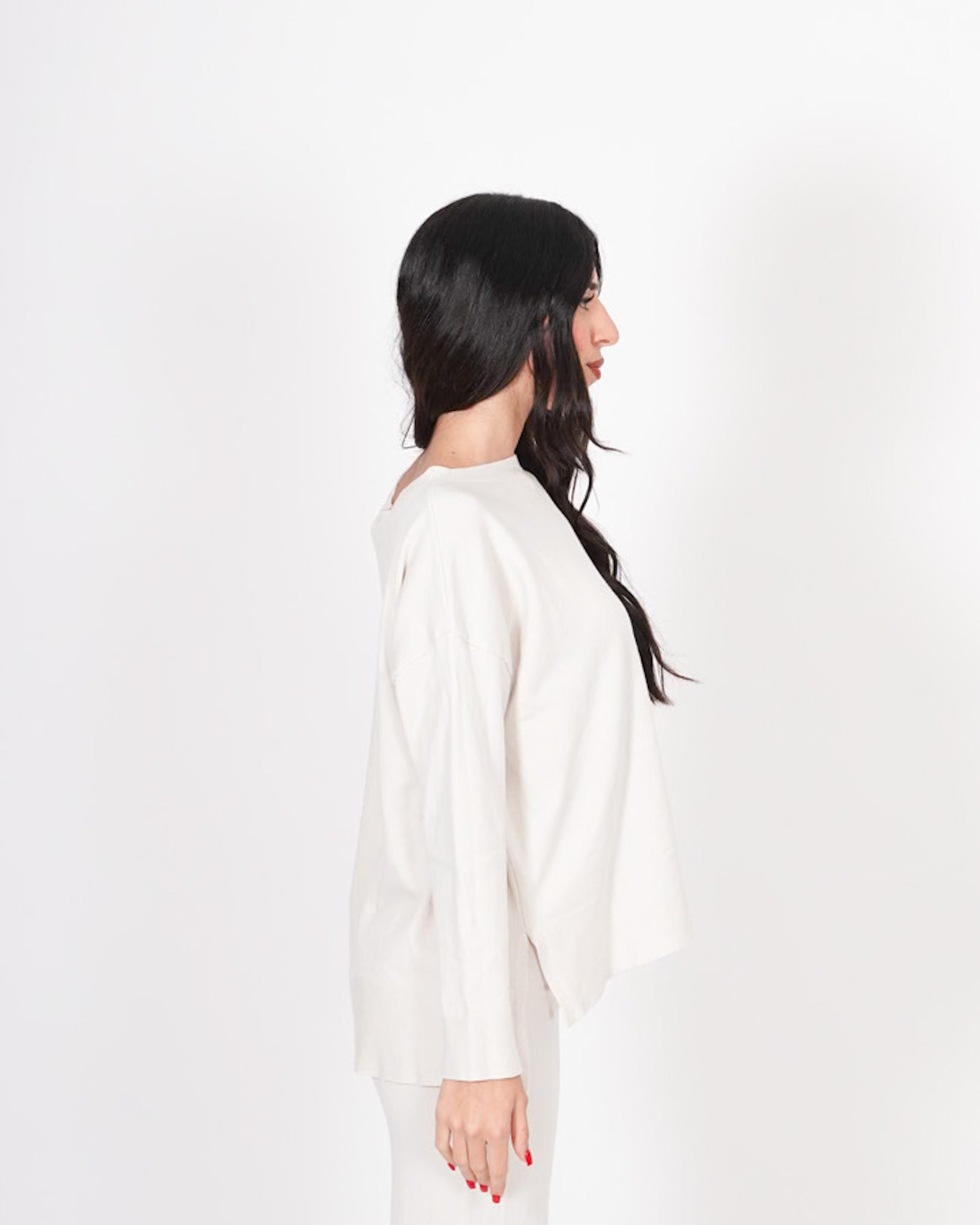 Maglia girocollo misto viscosa con spacco laterale - Helmut Uncategorized - Hope Abbigliamento e Accessori Donna Online