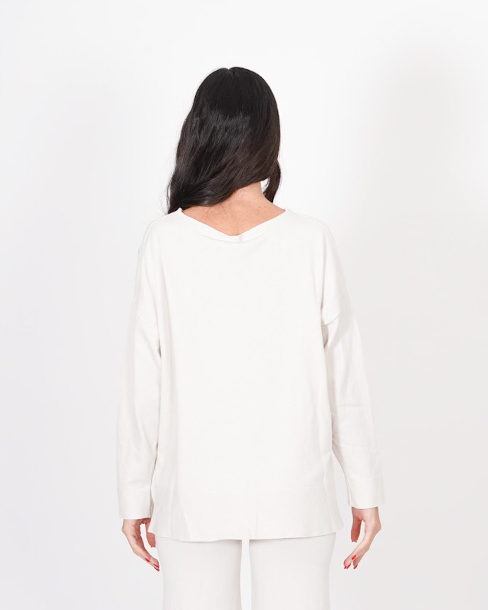 Maglia girocollo misto viscosa con spacco laterale - Helmut Uncategorized - Hope Abbigliamento e Accessori Donna Online