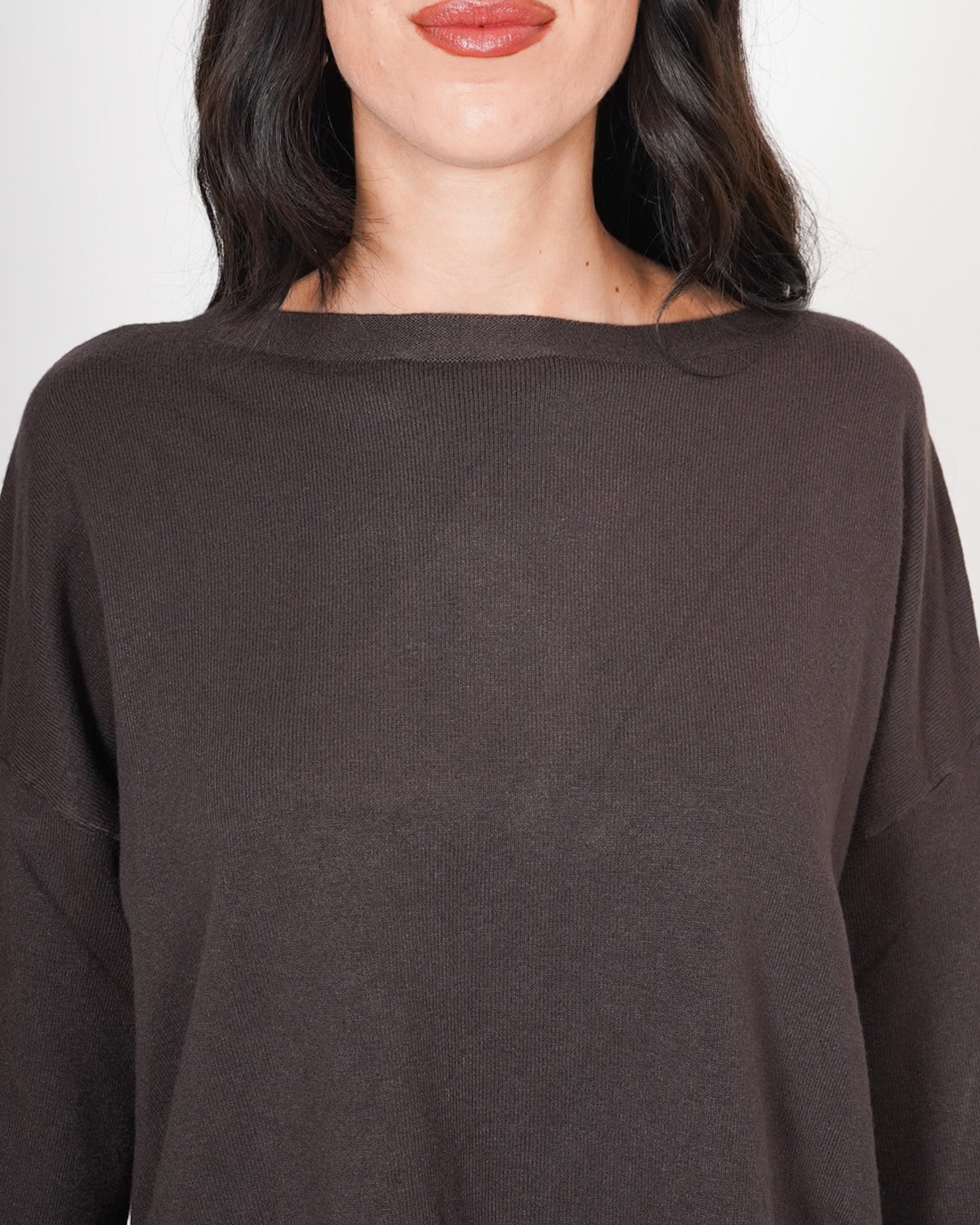 Maglia girocollo misto viscosa con spacco laterale - Helmut Uncategorized - Hope Abbigliamento e Accessori Donna Online