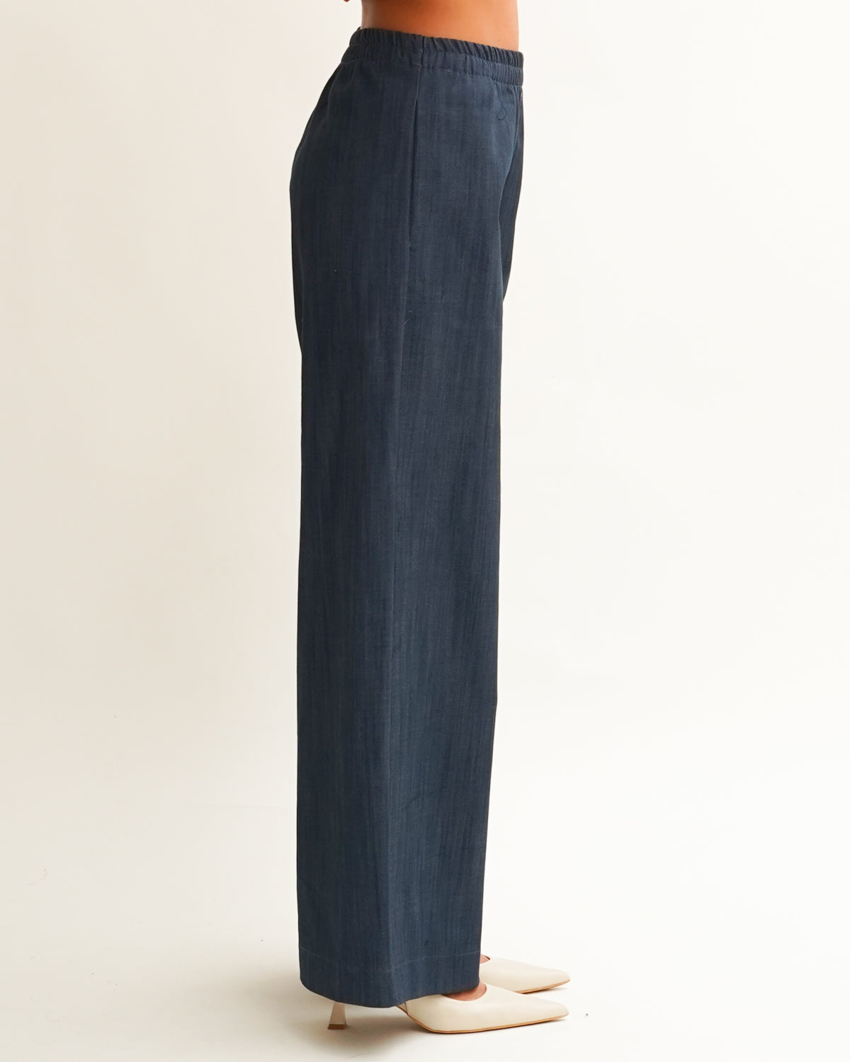 Pantaloni in gamba larga in denim stretch- Niscemi Uncategorized - Hope Abbigliamento e Accessori Donna Online