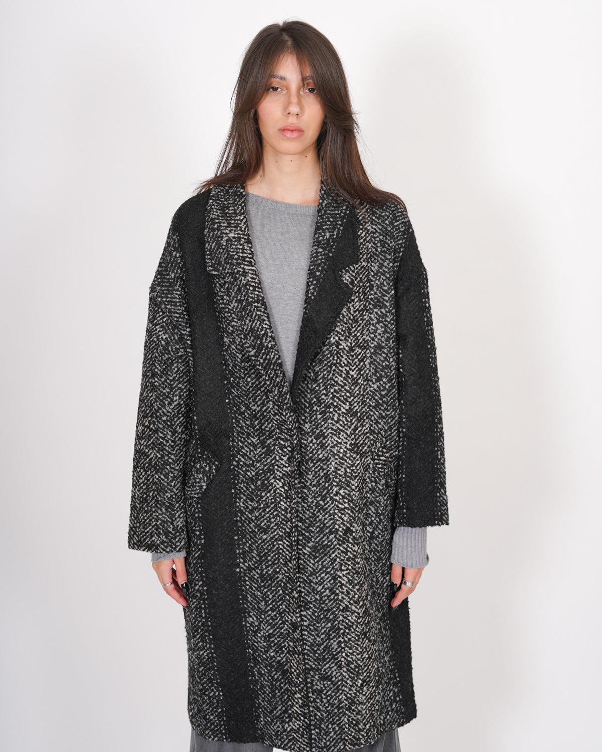 Cappotto spigato in mano lana - Camargo Uncategorized - Hope Abbigliamento e Accessori Donna Online