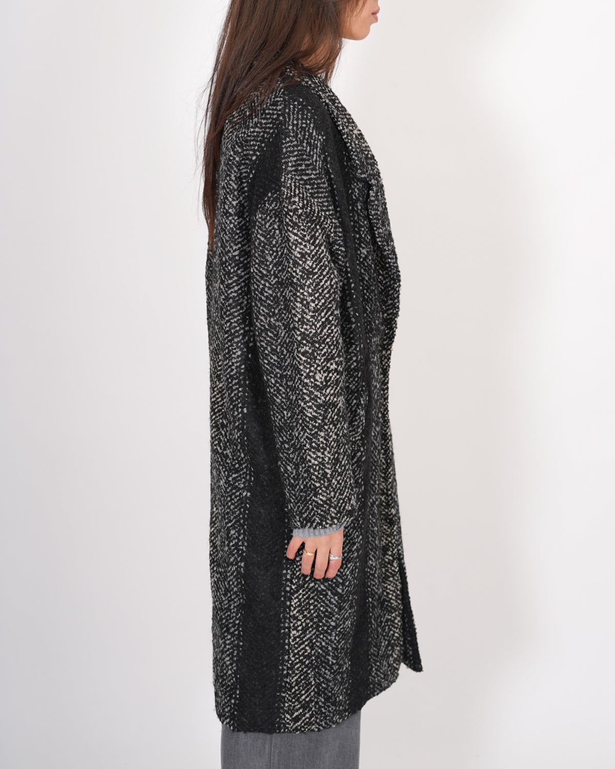 Cappotto spigato in mano lana - Camargo Uncategorized - Hope Abbigliamento e Accessori Donna Online