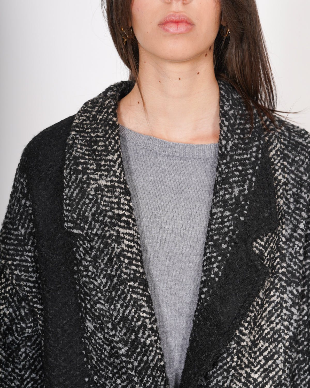 Cappotto spigato in mano lana - Camargo Uncategorized - Hope Abbigliamento e Accessori Donna Online