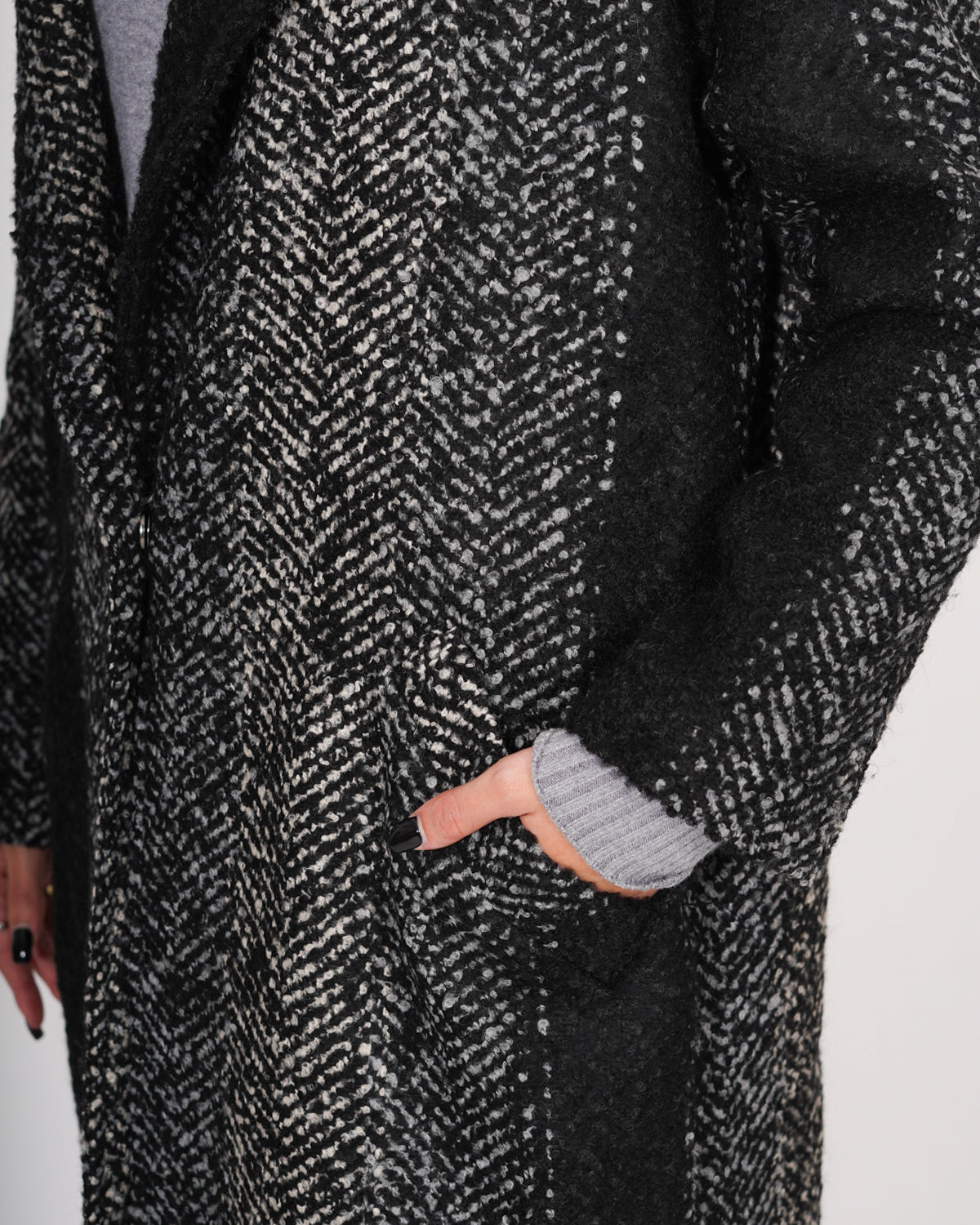 Cappotto spigato in mano lana - Camargo Uncategorized - Hope Abbigliamento e Accessori Donna Online