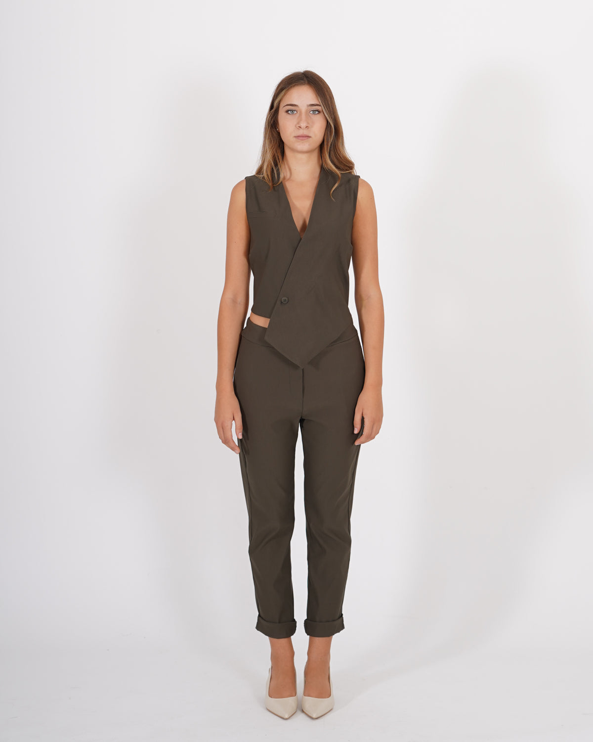 Gilet asimmetrico in bengalina stretch - monclova Uncategorized - Hope Abbigliamento e Accessori Donna Online