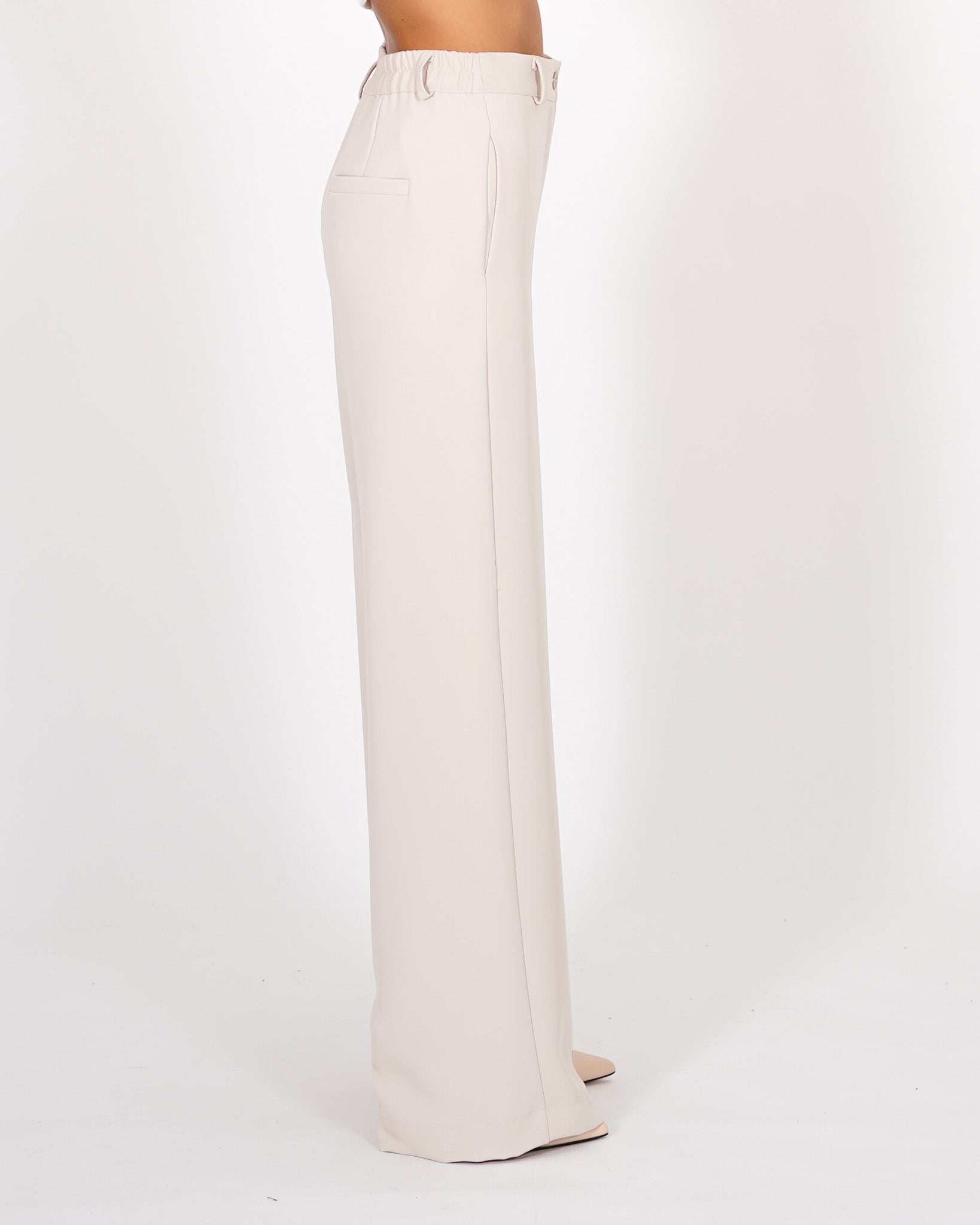 Pantaloni palazzo in cady crepe - New York