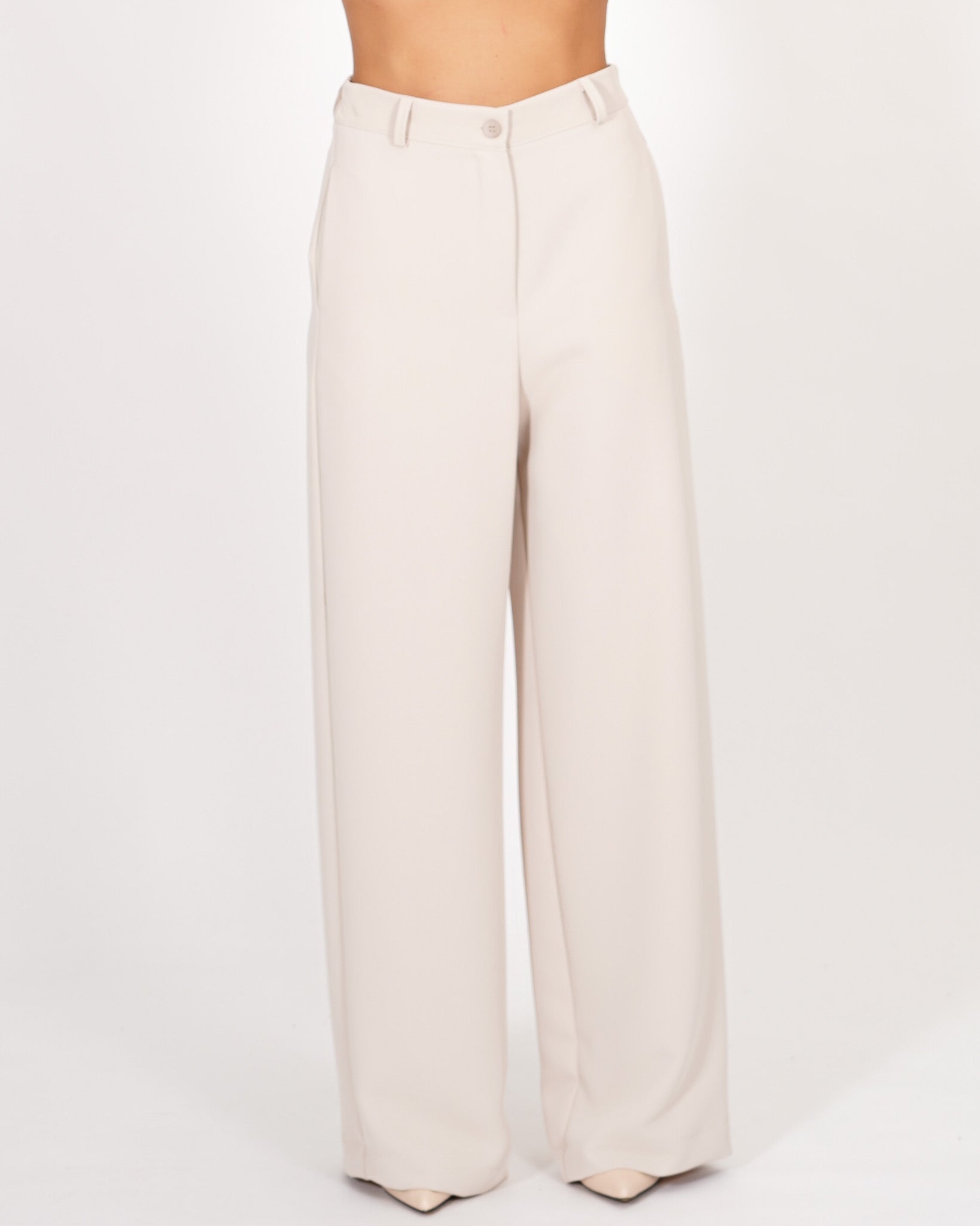 Pantaloni palazzo in cady crepe - New York