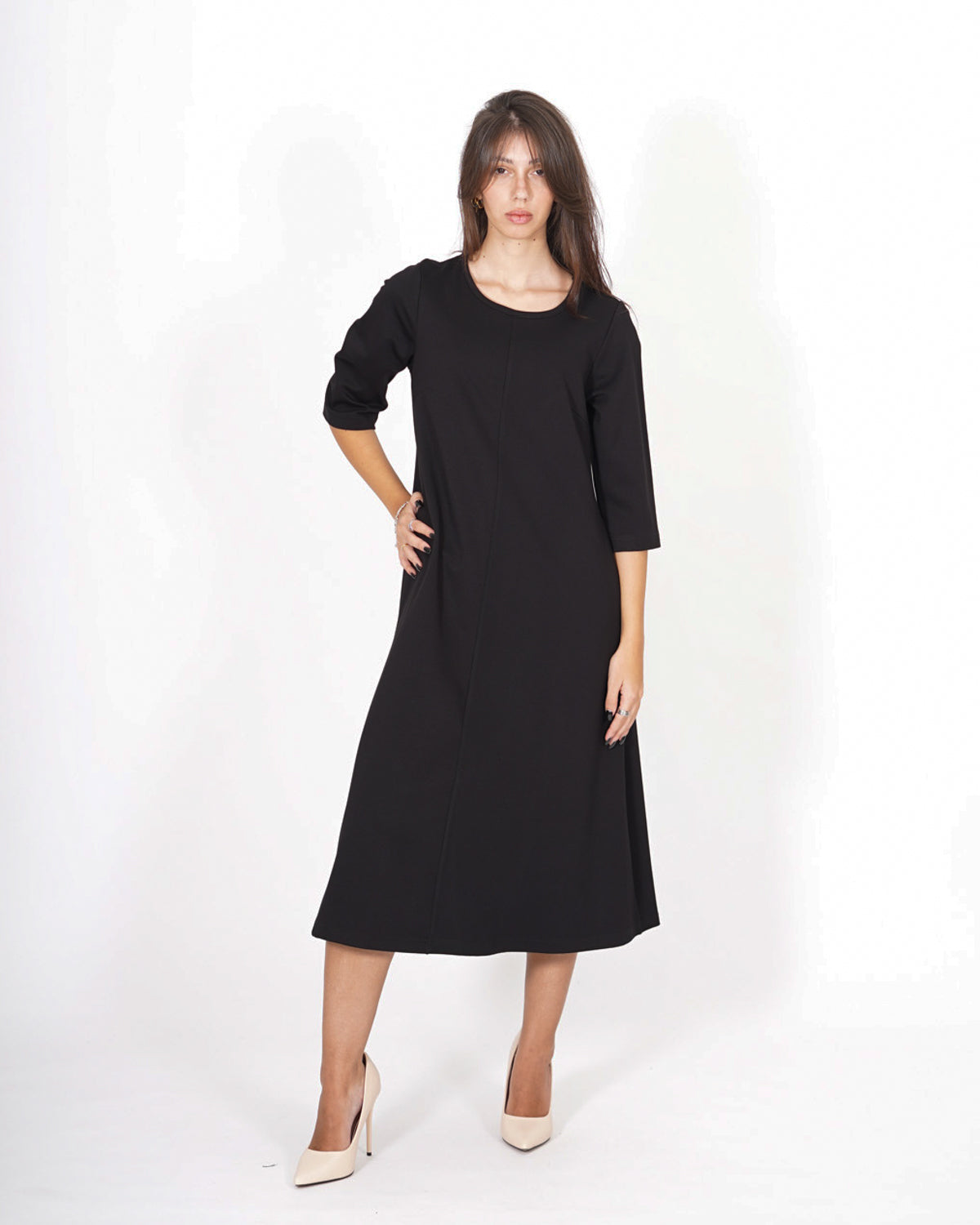 Abito girocollo in mano crepe - Cristobal Uncategorized - Hope Abbigliamento e Accessori Donna Online