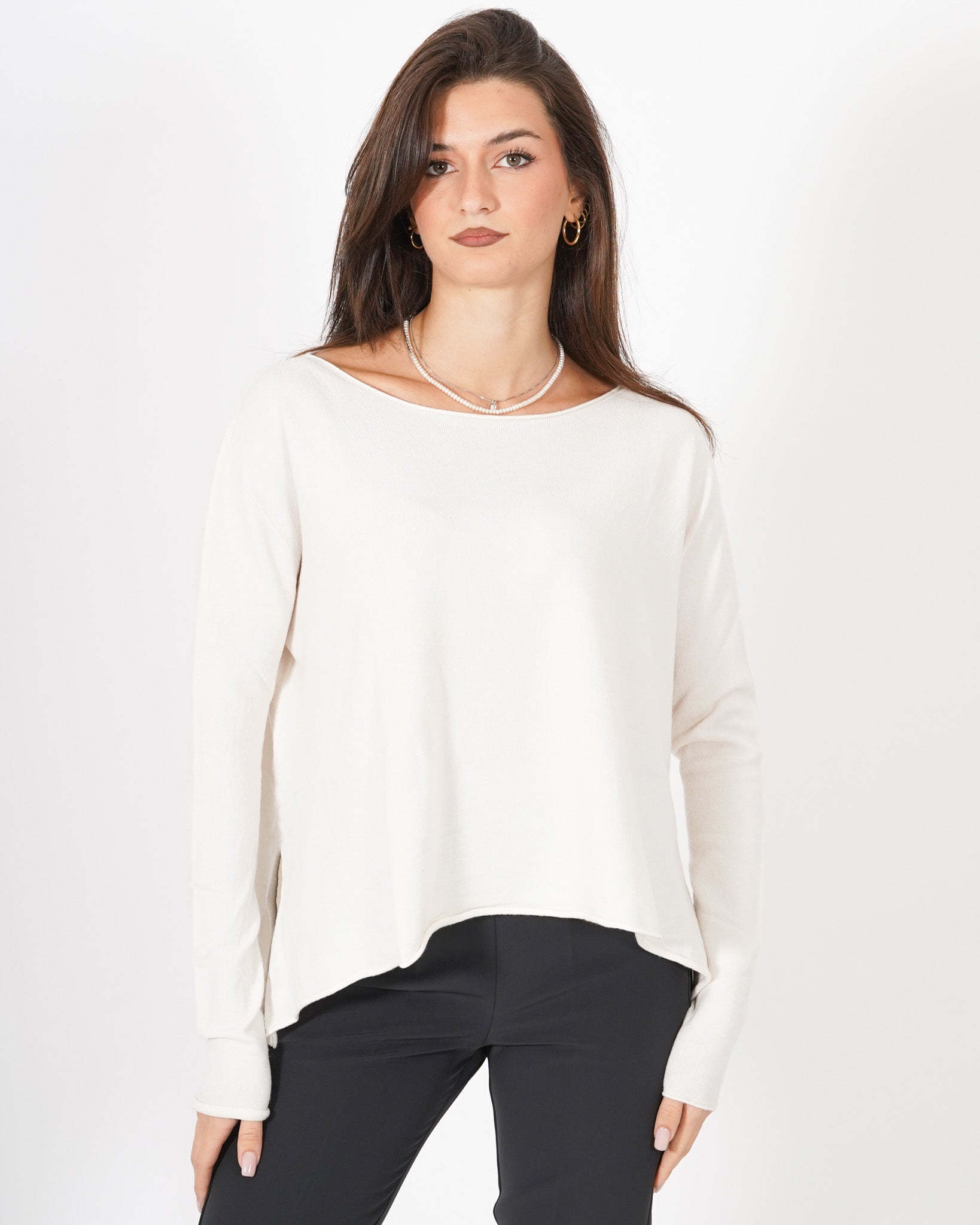 Maglia girocollo basic ampia sul fondo - Austria Uncategorized - Hope Abbigliamento e Accessori Donna Online