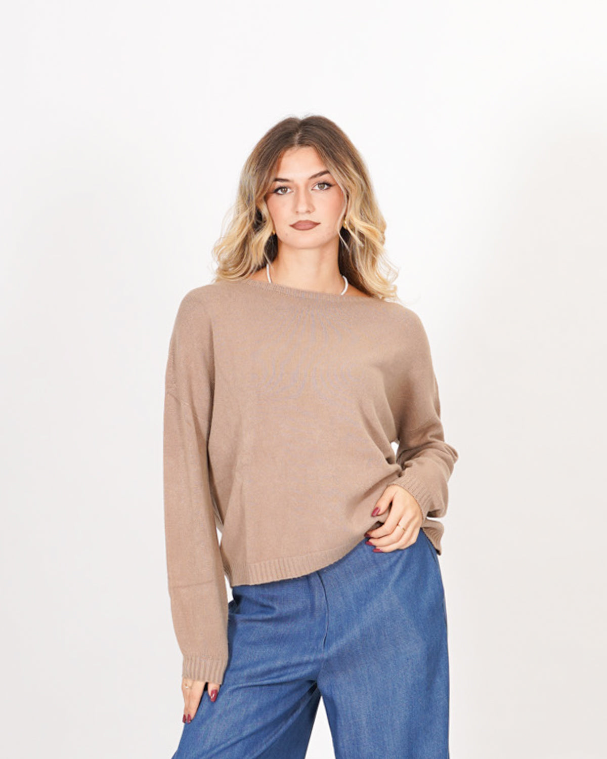 Maglia girocollo in mano lana- Nigeria Uncategorized - Hope Abbigliamento e Accessori Donna Online