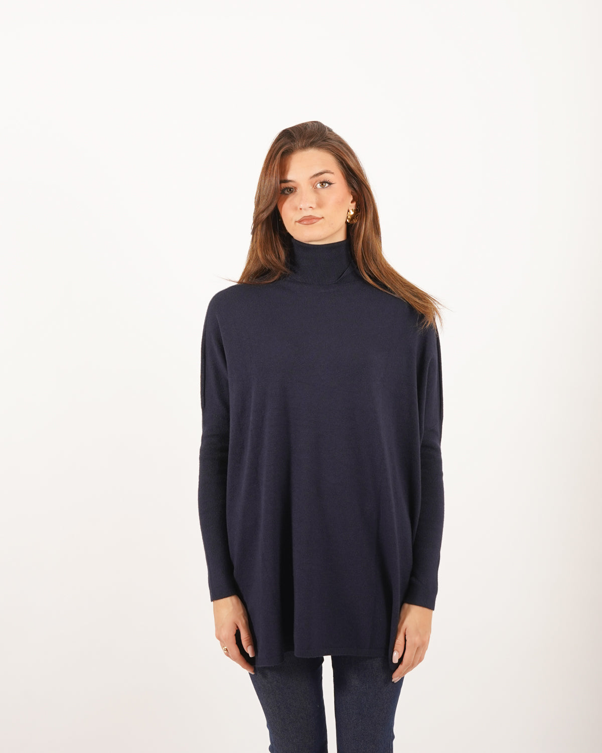 Maglia over collo alto in mano viscosa - Tellina Uncategorized - Hope Abbigliamento e Accessori Donna Online