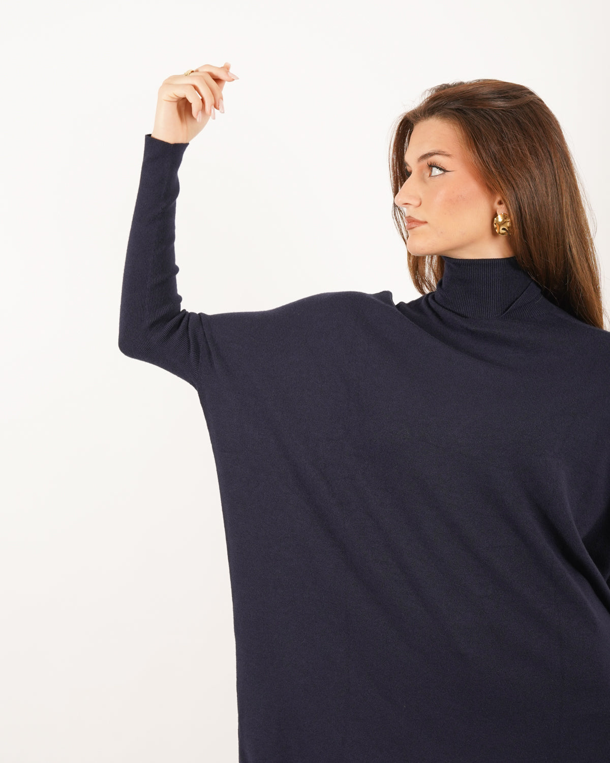 Maglia over collo alto in mano viscosa - Tellina Uncategorized - Hope Abbigliamento e Accessori Donna Online