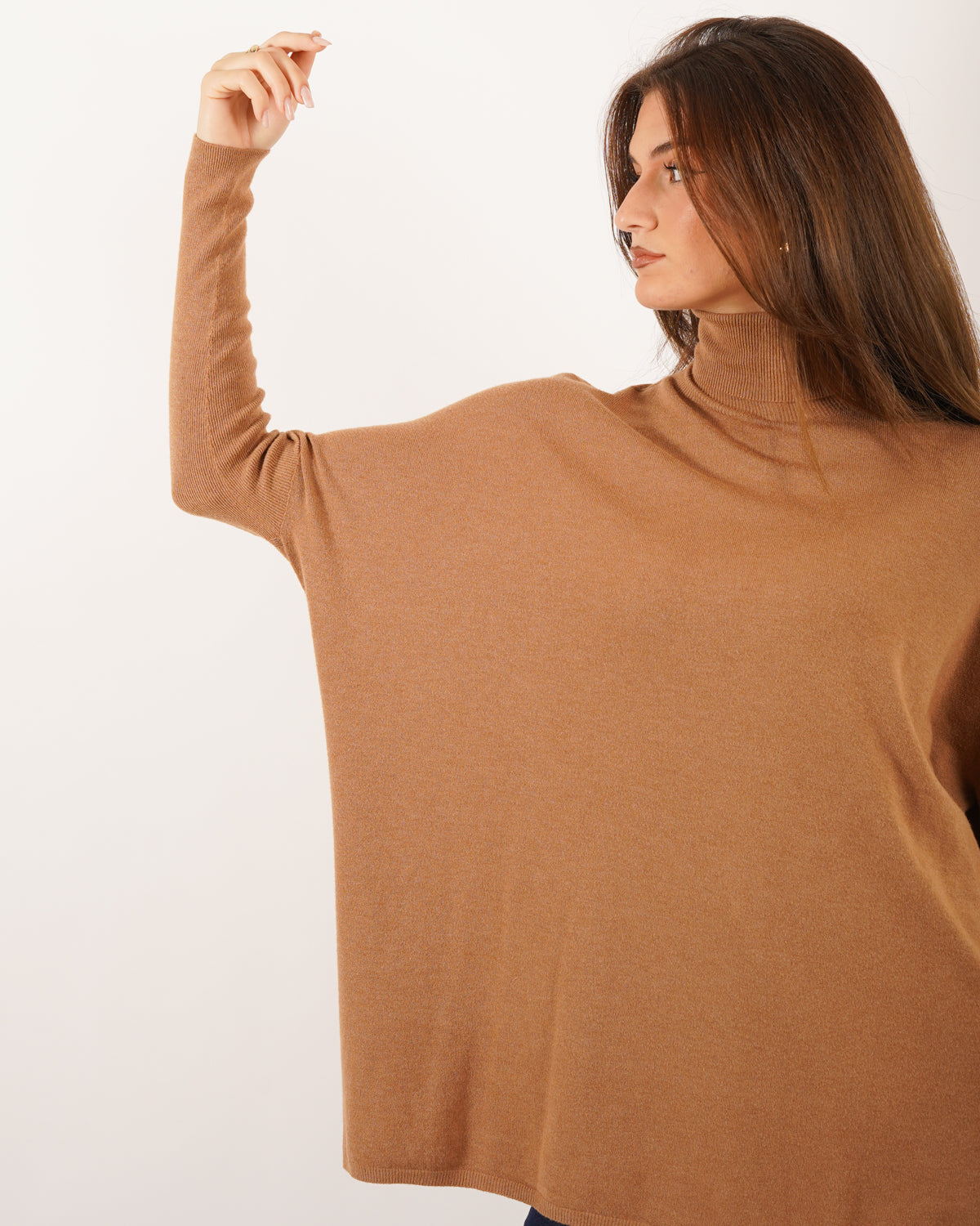 Maglia over collo alto in mano viscosa - Tellina Uncategorized - Hope Abbigliamento e Accessori Donna Online