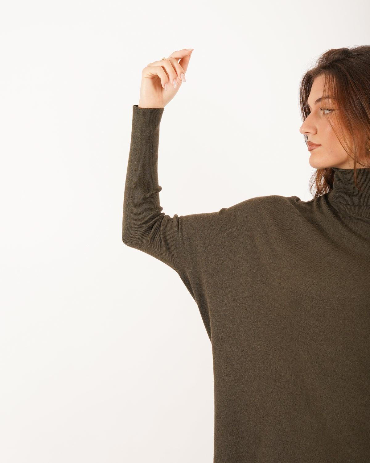 Maglia over collo alto in mano viscosa - Tellina Uncategorized - Hope Abbigliamento e Accessori Donna Online