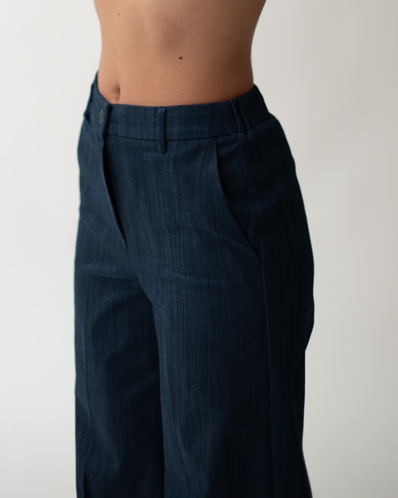 Pantaloni taglio jeans in denim stretch - Talanga