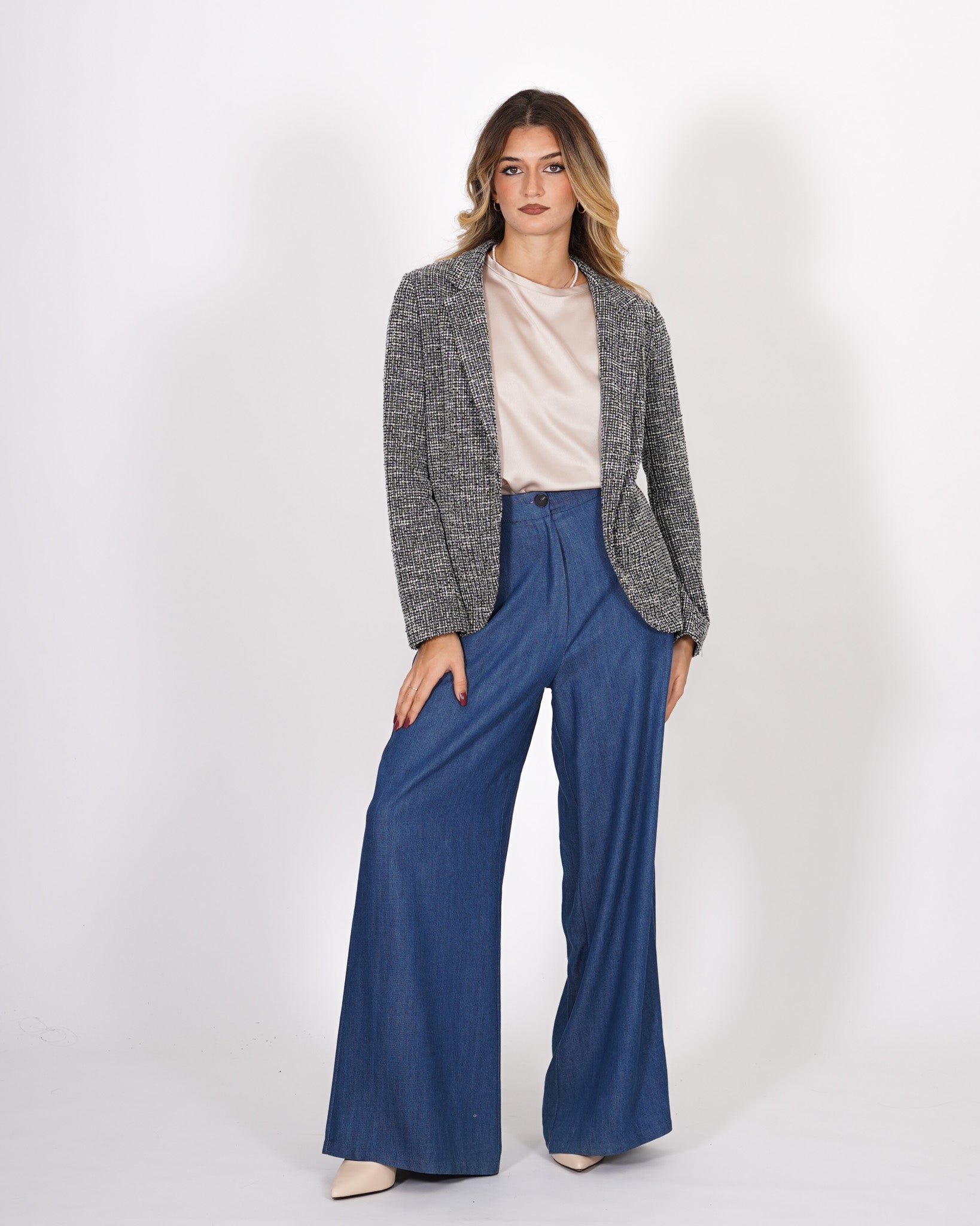 Giacca aperta slim fit in tessuto bouclé - Willis Uncategorized - Hope Abbigliamento e Accessori Donna Online