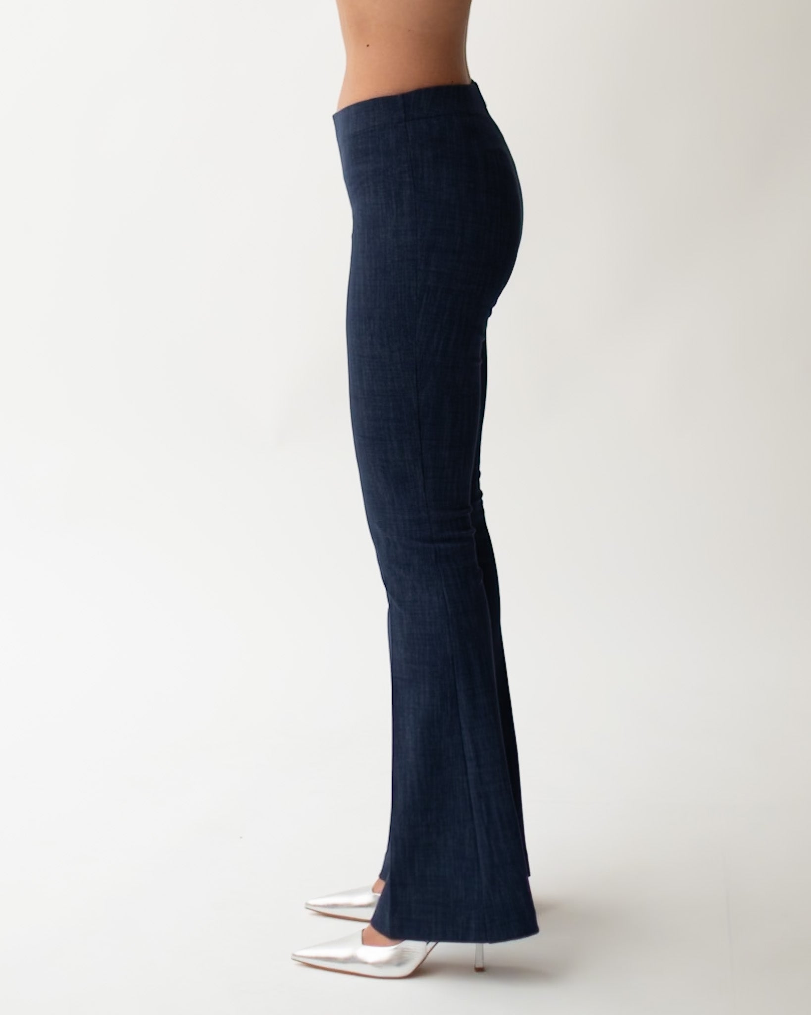 Pantaloni a zampa in punto stoffa effetto denim - Morales Uncategorized - Hope Abbigliamento e Accessori Donna Online