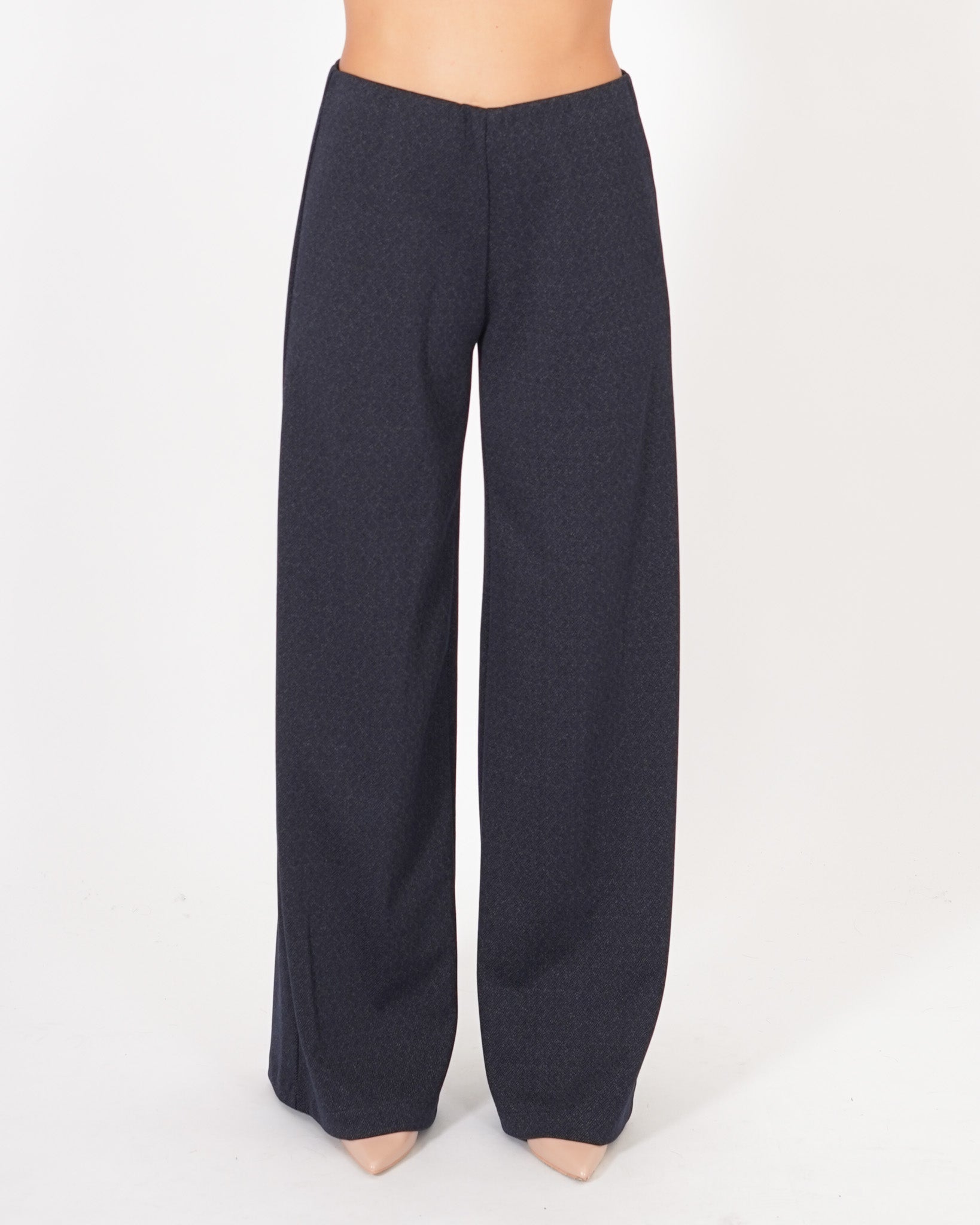 Pantaloni palazzo in punto stoffa denim - Chiara Uncategorized - Hope Abbigliamento e Accessori Donna Online