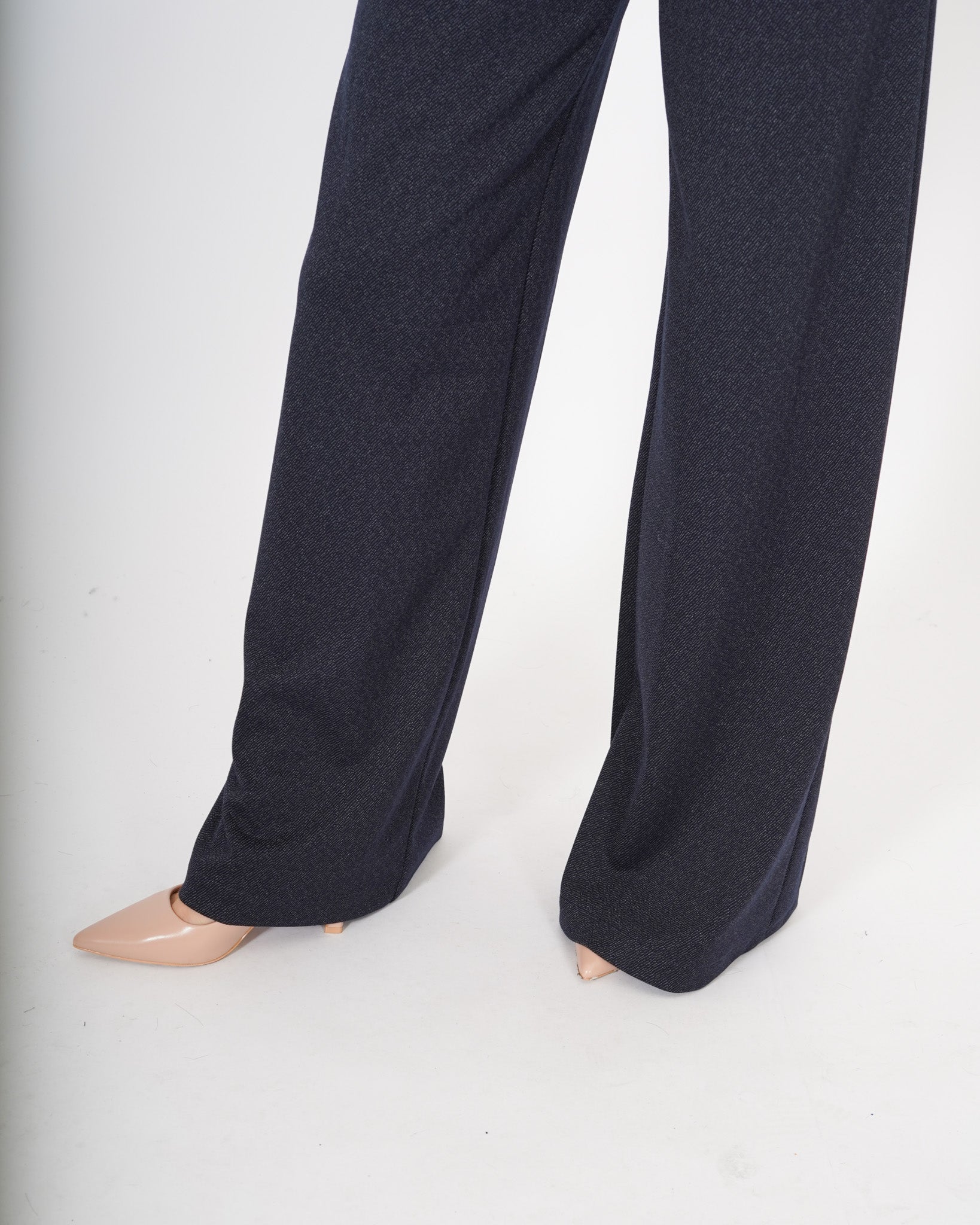 Pantaloni palazzo in punto stoffa denim - Chiara Uncategorized - Hope Abbigliamento e Accessori Donna Online