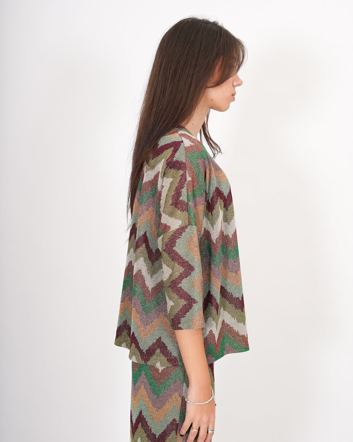 Blusa girocollo in trama chevron - Tartufo Uncategorized - Hope Abbigliamento e Accessori Donna Online