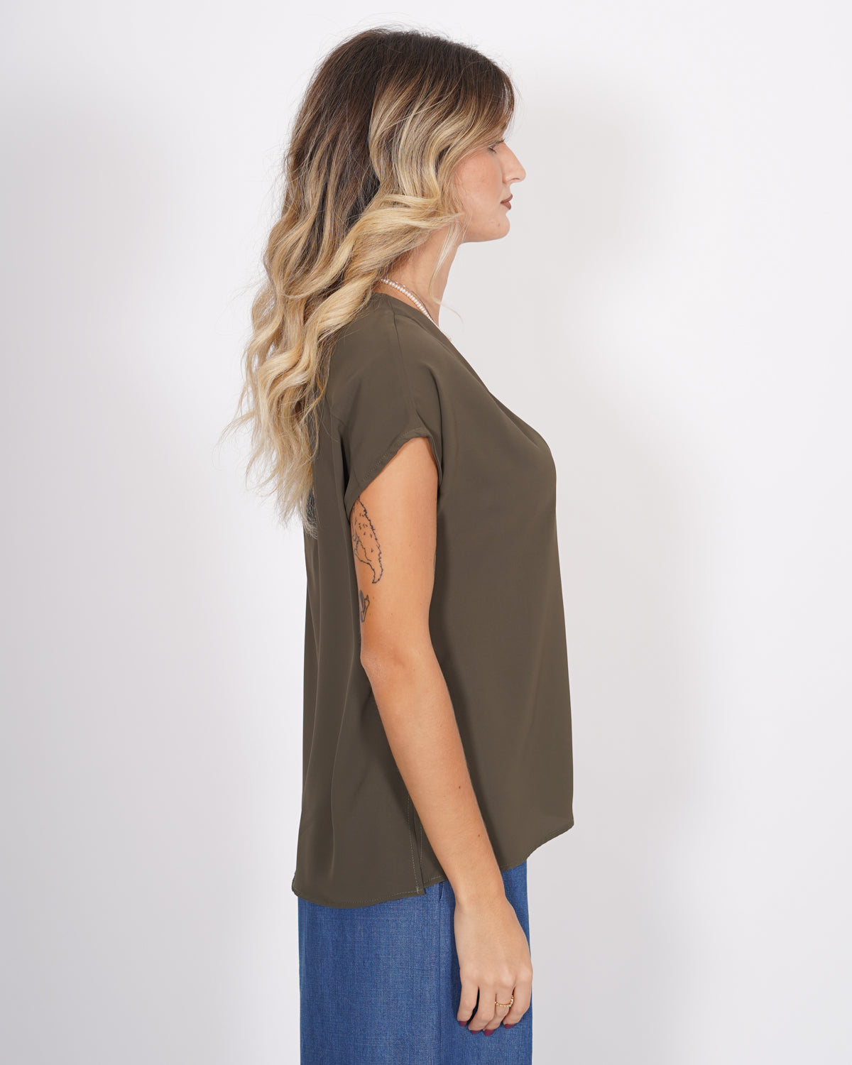 Blusa scollo a v in mano seta - Samira Uncategorized - Hope Abbigliamento e Accessori Donna Online