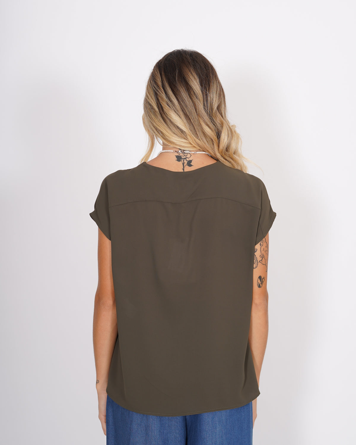 Blusa scollo a v in mano seta - Samira Uncategorized - Hope Abbigliamento e Accessori Donna Online