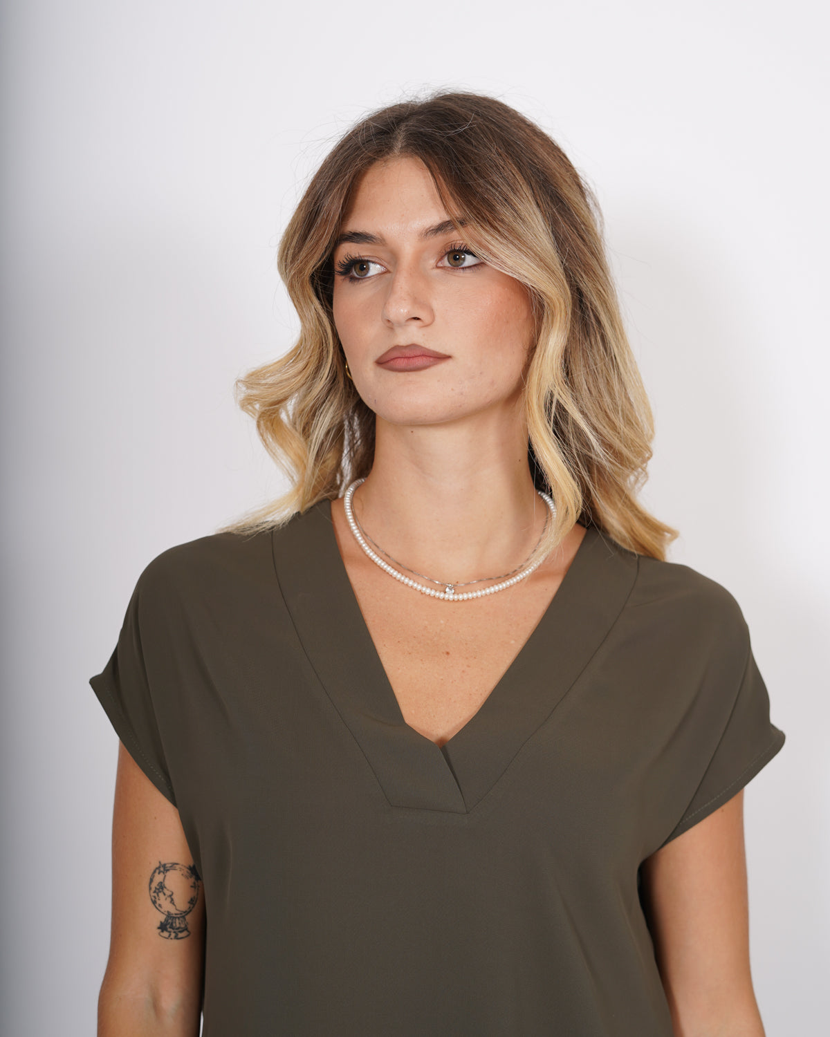 Blusa scollo a v in mano seta - Samira Uncategorized - Hope Abbigliamento e Accessori Donna Online