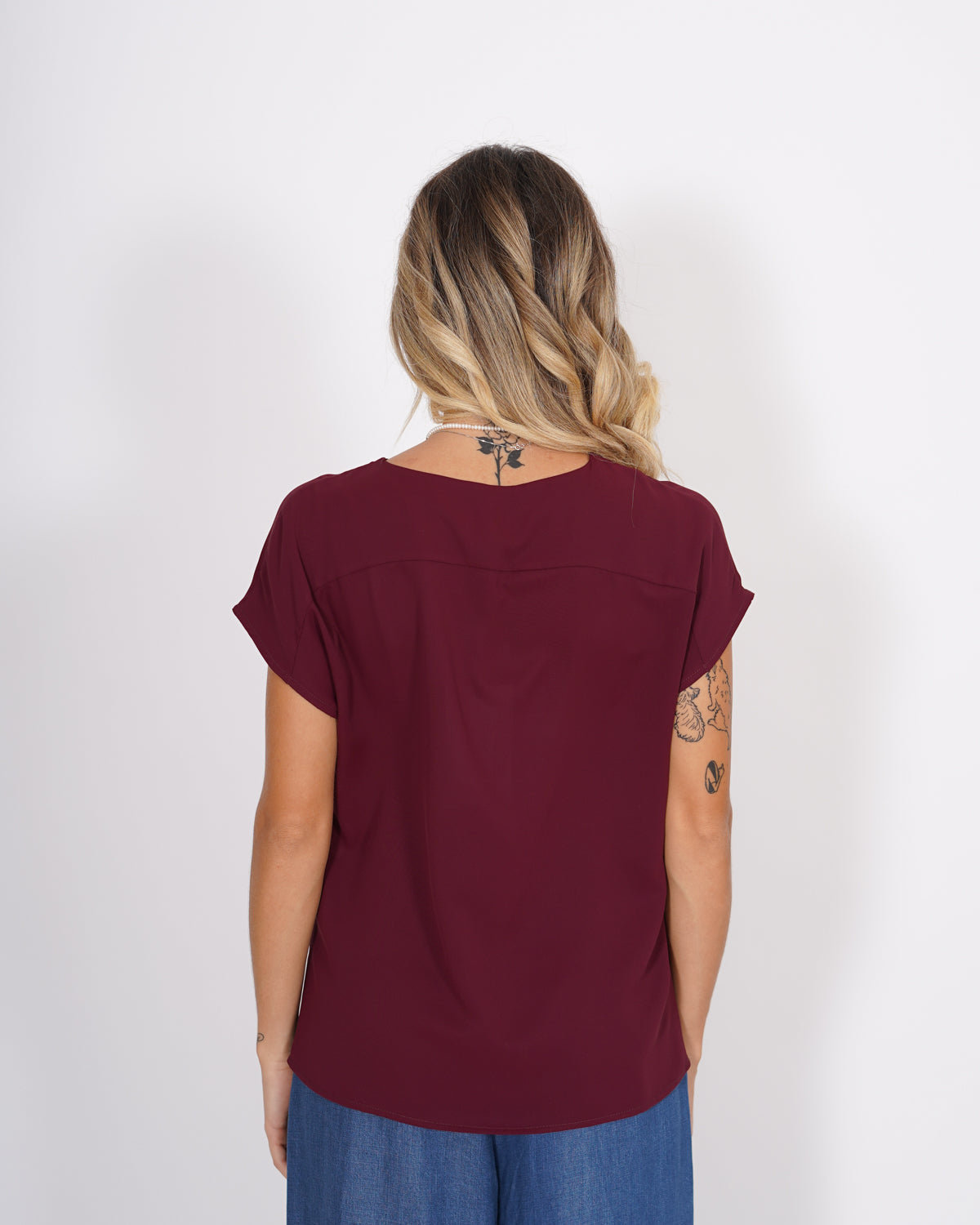 Blusa scollo a v in mano seta - Samira Uncategorized - Hope Abbigliamento e Accessori Donna Online