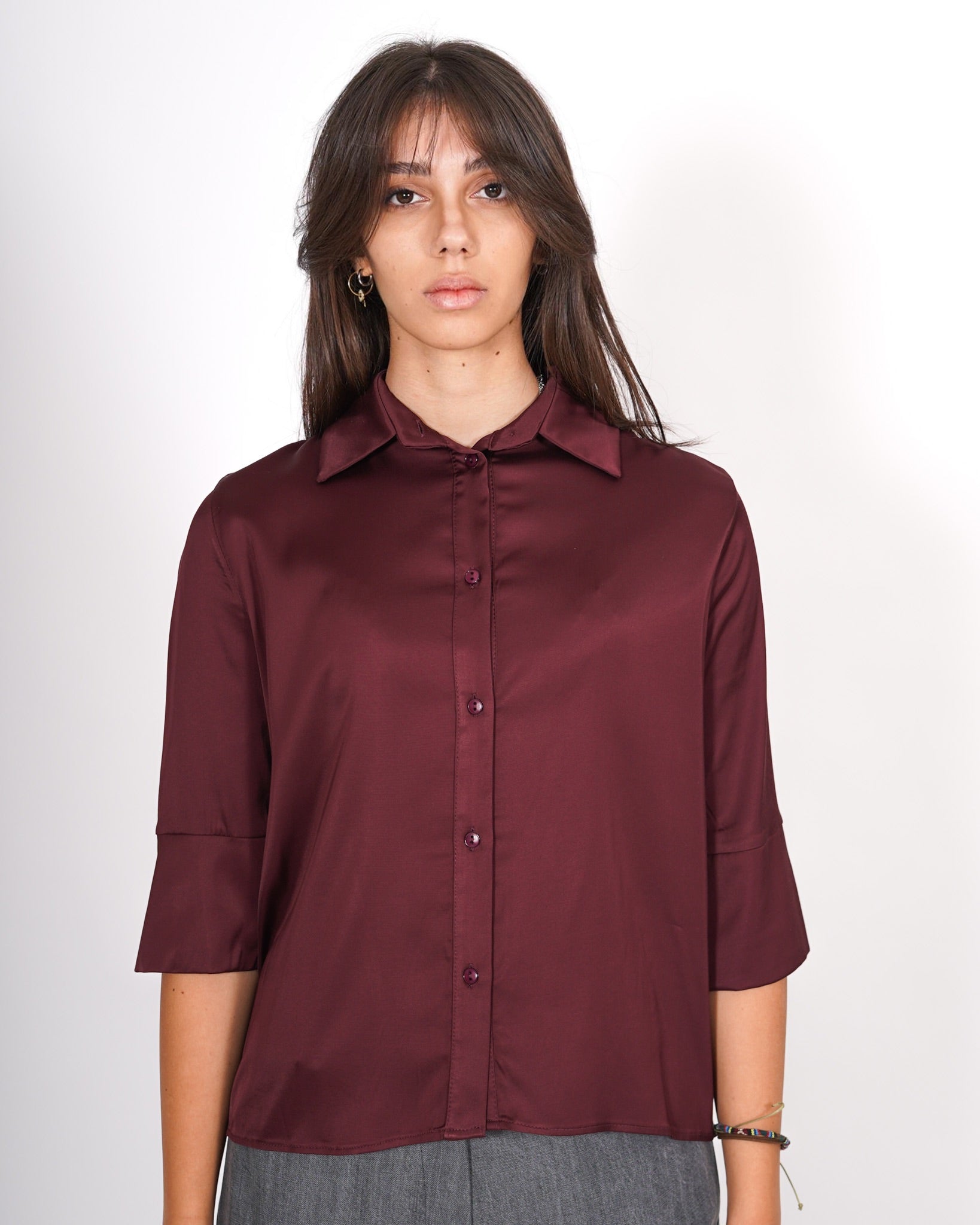 Camicia morbida in raso - Nuoro Uncategorized - Hope Abbigliamento e Accessori Donna Online