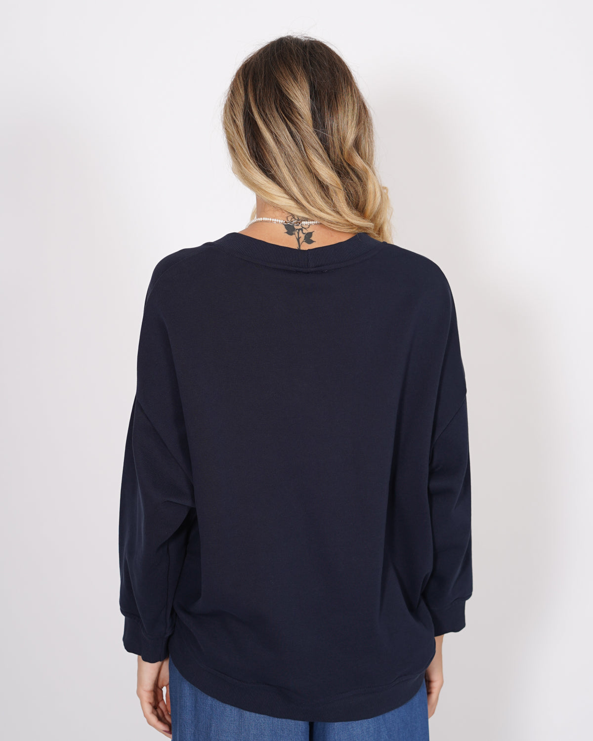 Felpa over scollo a v in cotone - Giave Uncategorized - Hope Abbigliamento e Accessori Donna Online