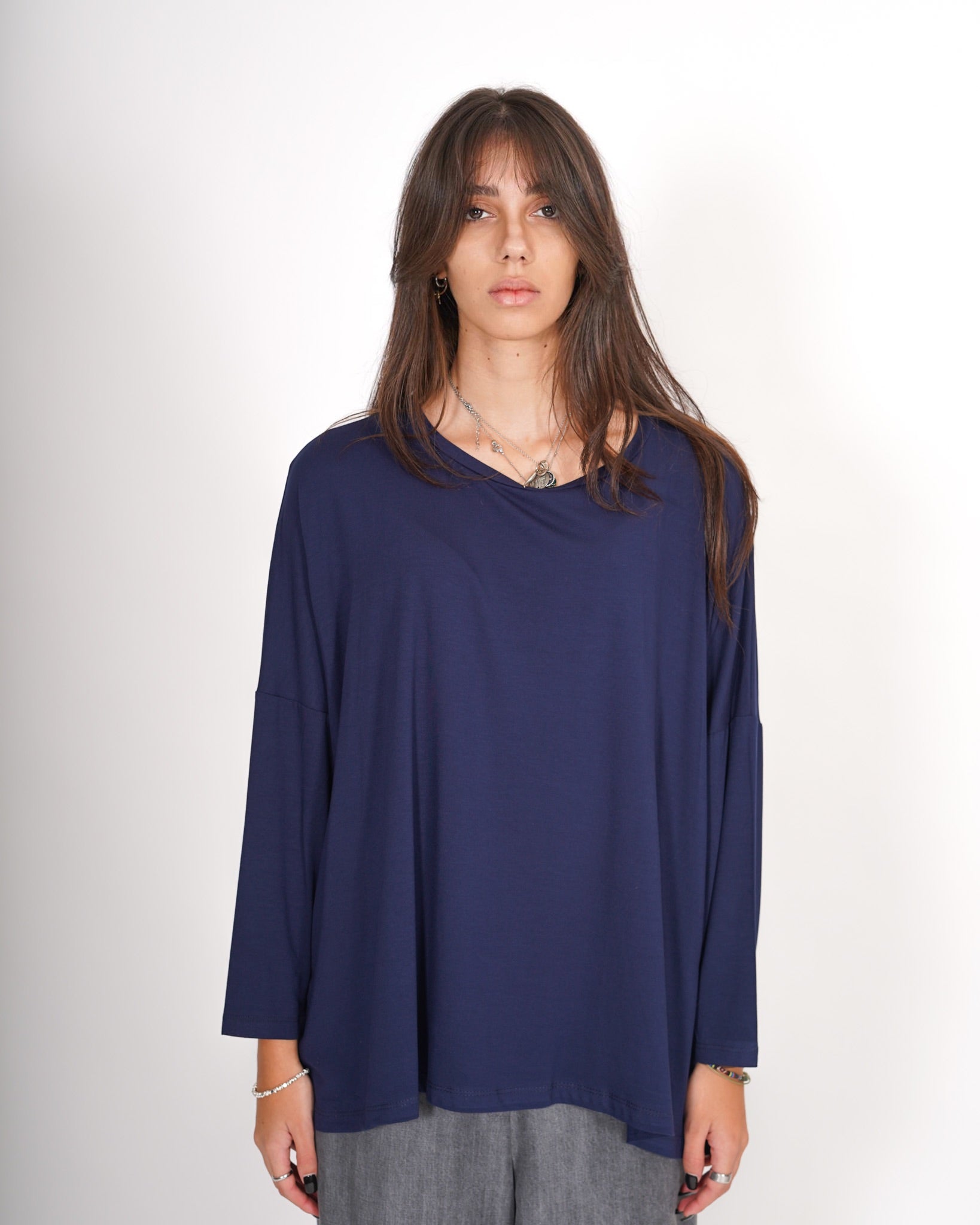 Blusa girocollo raglan e spacchi laterali - Hannover Uncategorized - Hope Abbigliamento e Accessori Donna Online