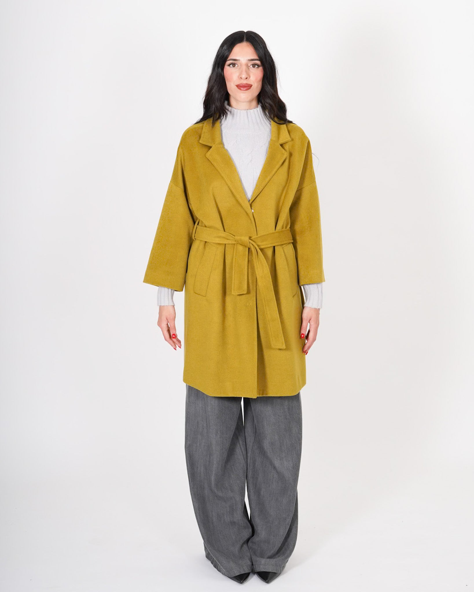 Cappotto con cintura removibile effetto vestaglia - Chianti Uncategorized - Hope Abbigliamento e Accessori Donna Online