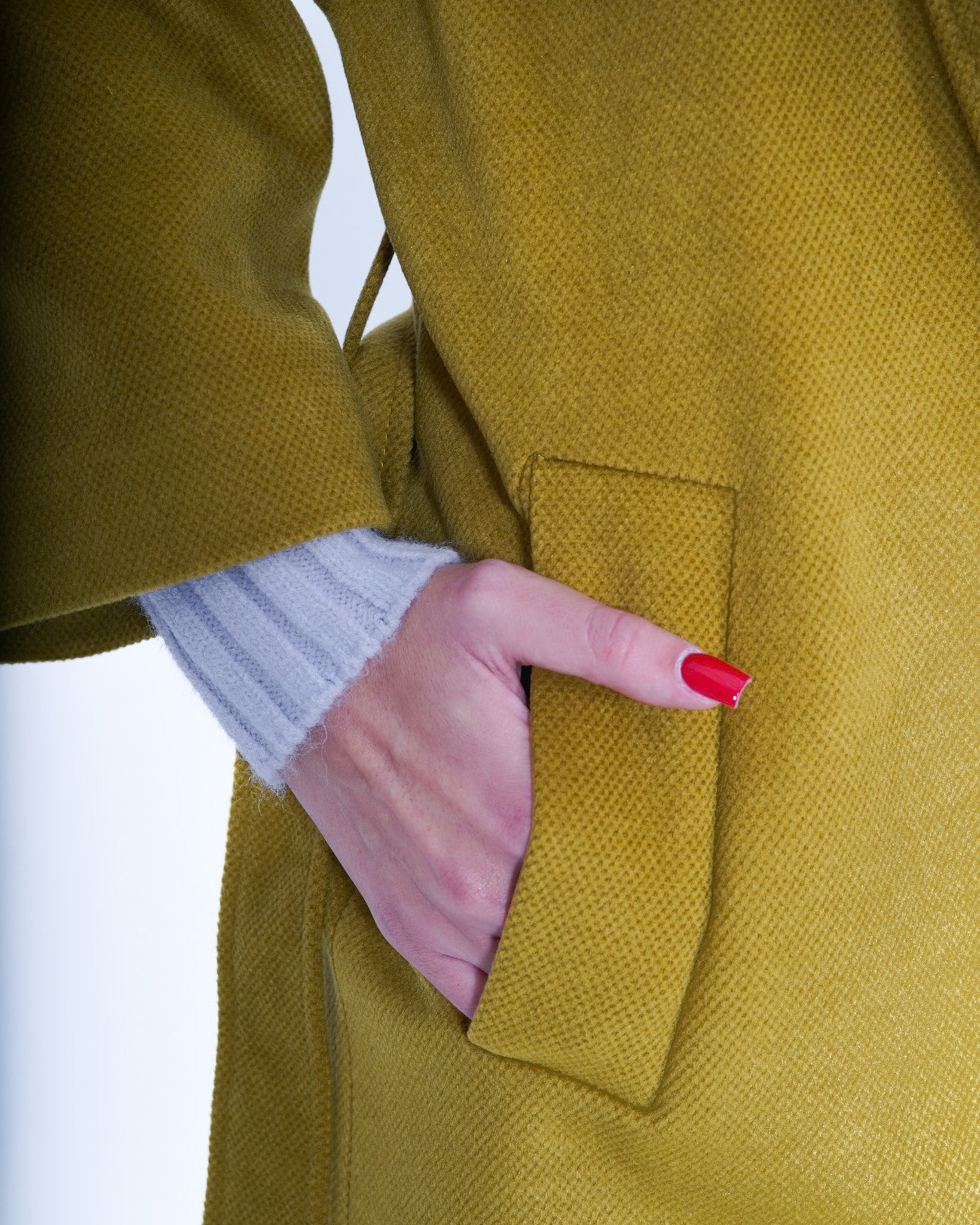 Cappotto con cintura removibile effetto vestaglia - Chianti