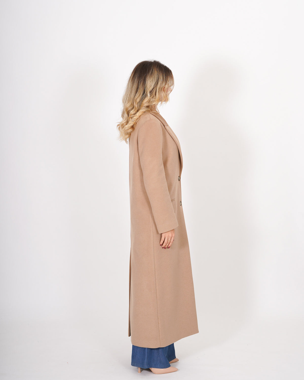 Cappotto lungo monopetto in mano lana - Beatrice Uncategorized - Hope Abbigliamento e Accessori Donna Online