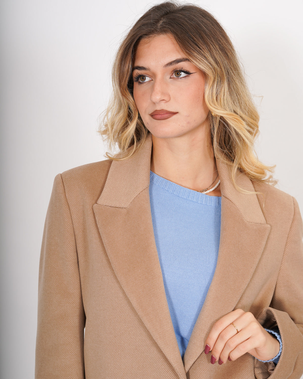 Cappotto lungo monopetto in mano lana - Beatrice Uncategorized - Hope Abbigliamento e Accessori Donna Online