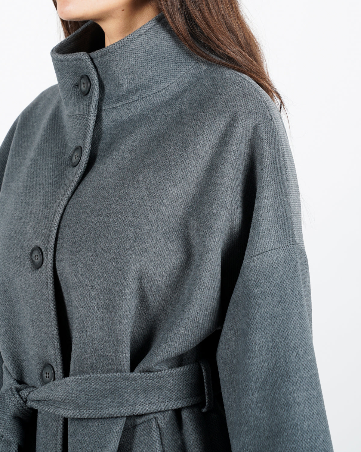 Cappotto sfiancato con collo alto - Brunello Uncategorized - Hope Abbigliamento e Accessori Donna Online