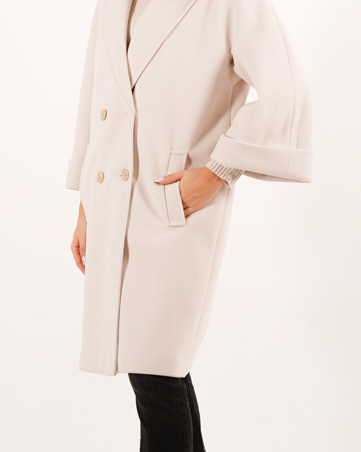 Cappotto over doppio petto con manica raglan e risvolto - Libellula Uncategorized - Hope Abbigliamento e Accessori Donna Online