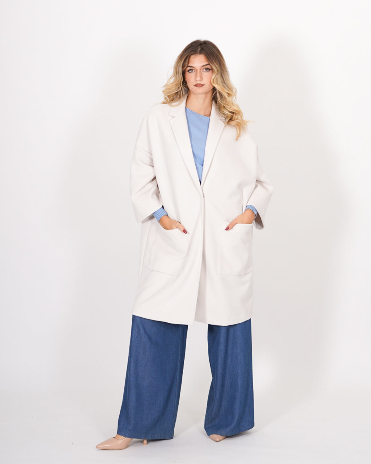 Cappotto manica raglan in mano lana - Lavinia Uncategorized - Hope Abbigliamento e Accessori Donna Online