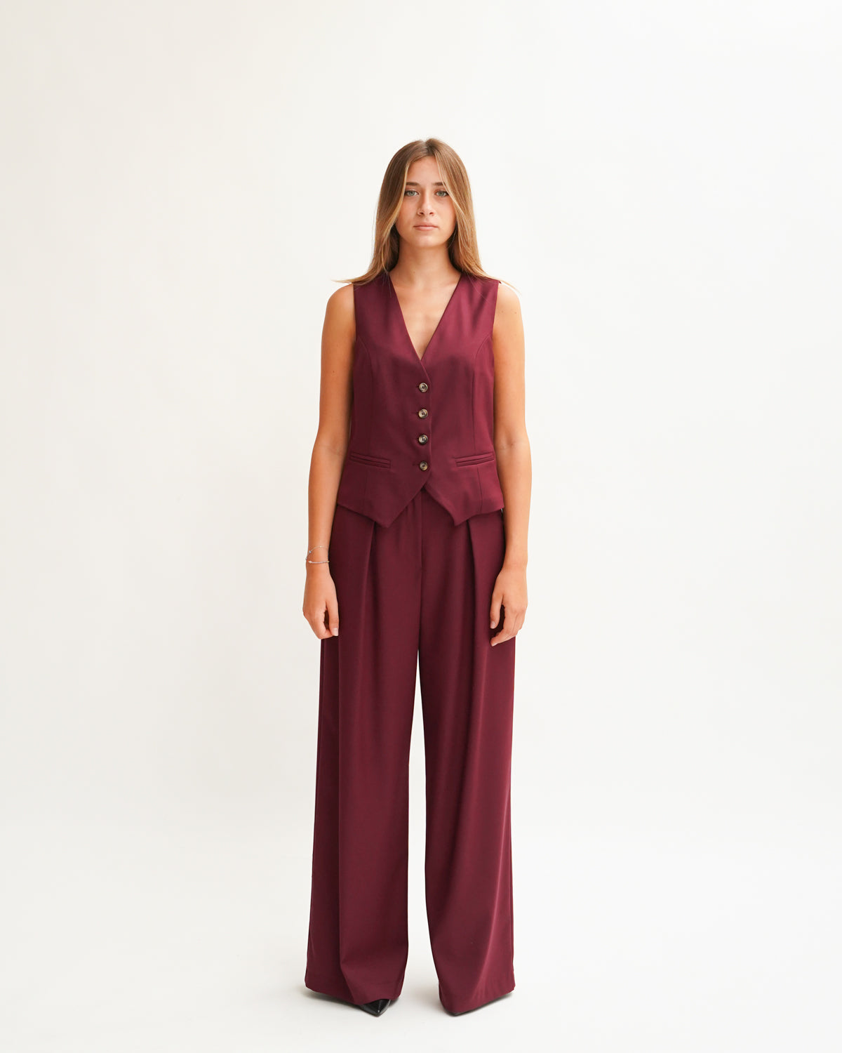 Coordinato con gilet e pantaloni in tessuto fresco lana - Silvestro Uncategorized - Hope Abbigliamento e Accessori Donna Online