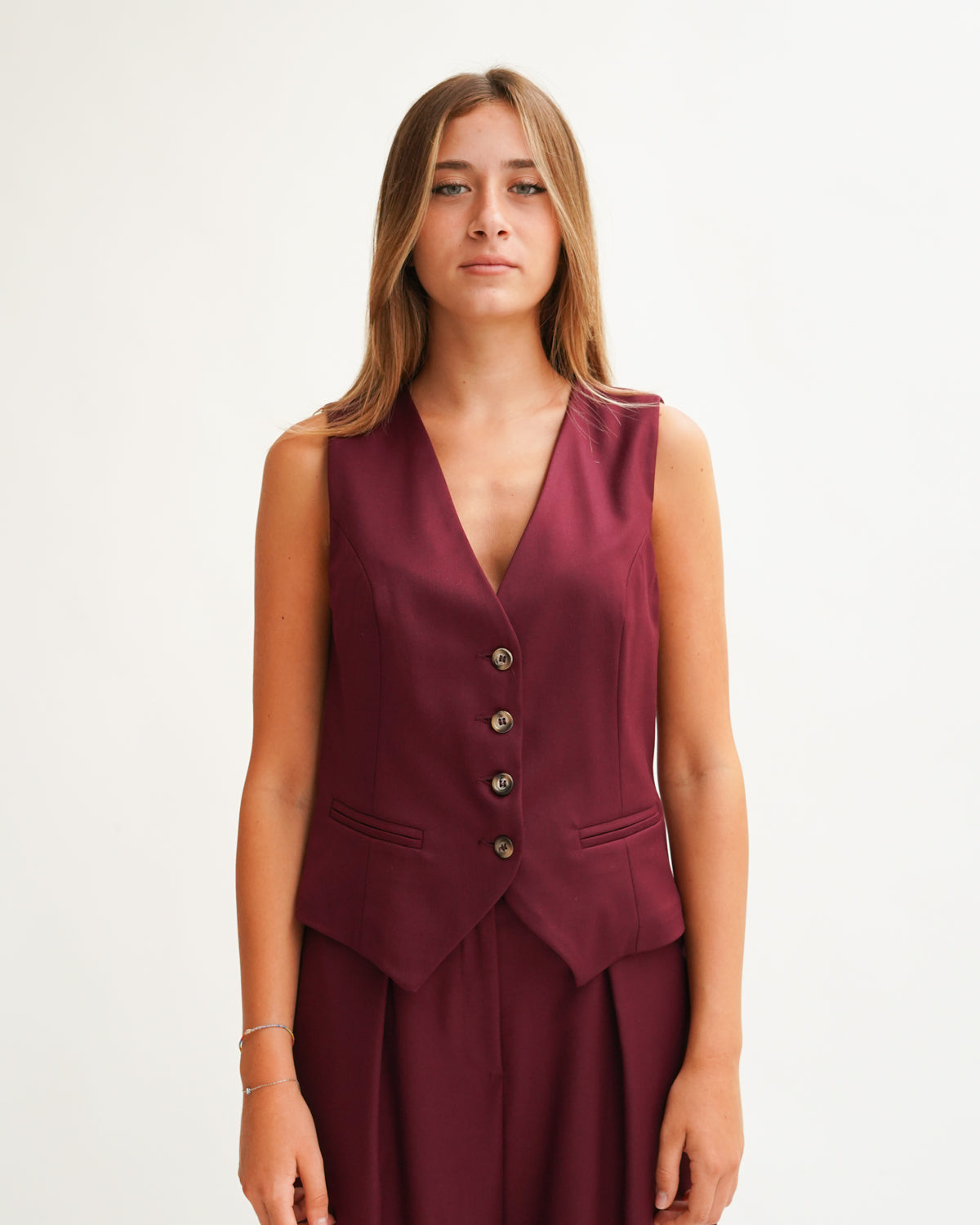 Coordinato con gilet e pantaloni in tessuto fresco lana - Silvestro Uncategorized - Hope Abbigliamento e Accessori Donna Online