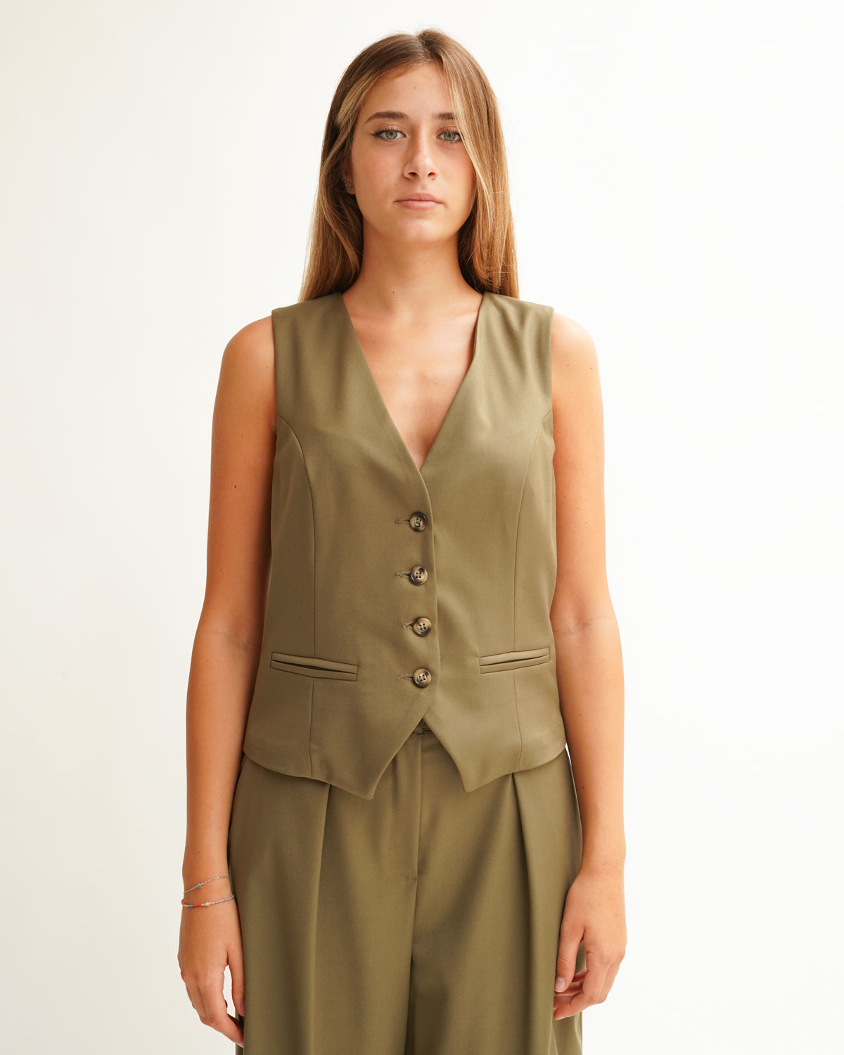 Coordinato con gilet e pantaloni in tessuto fresco lana - Silvestro Uncategorized - Hope Abbigliamento e Accessori Donna Online