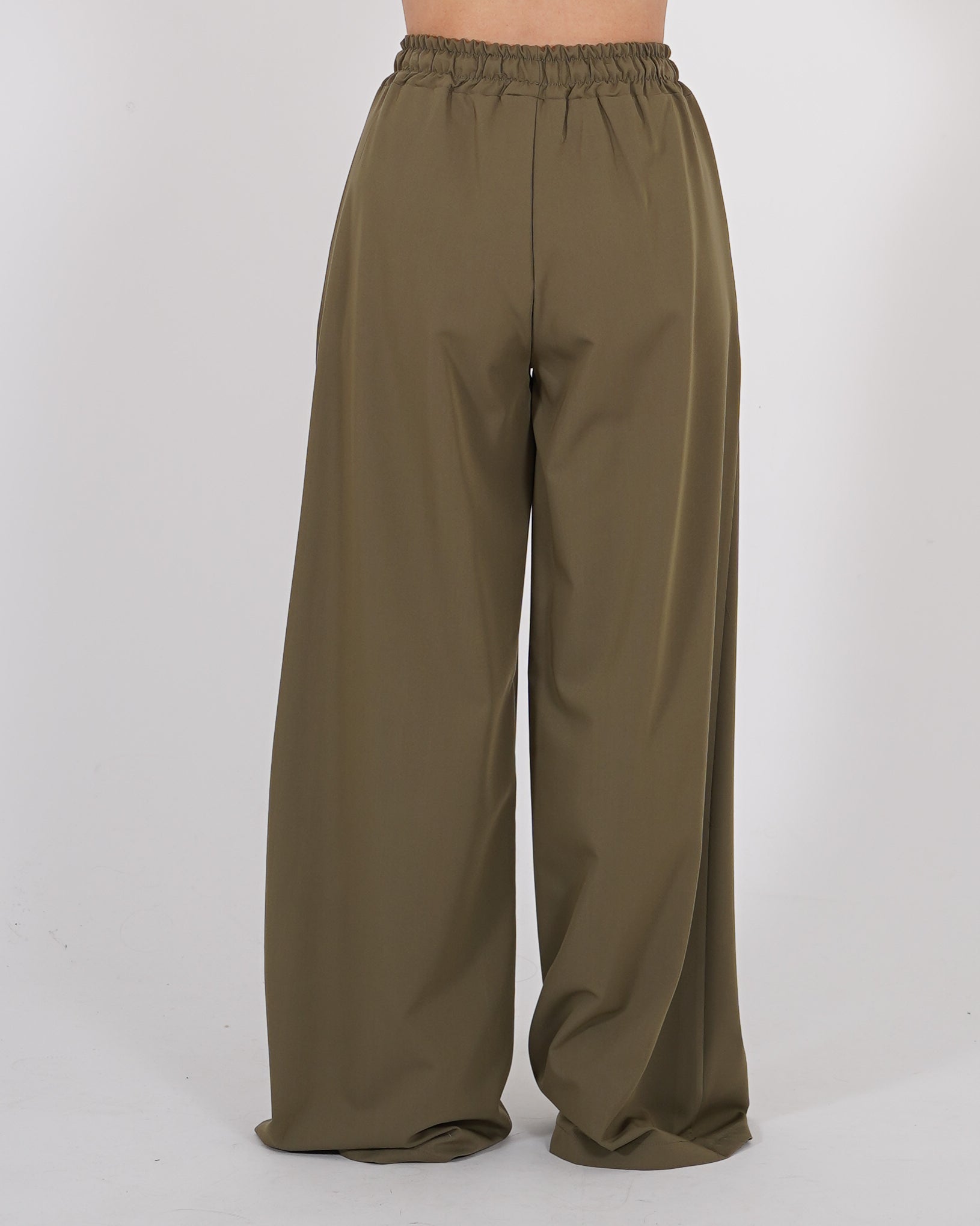 Pantaloni con elastico in vita, coulisse e tasche - Picchetto Uncategorized - Hope Abbigliamento e Accessori Donna Online