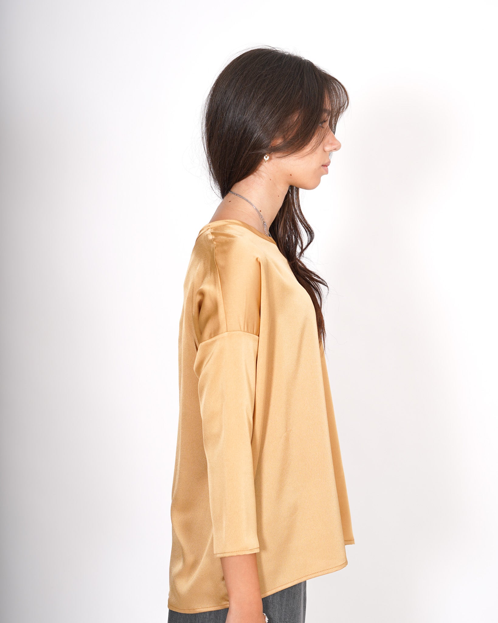 Blusa girocollo ampia con manica raglan in mano raso - Spears Uncategorized - Hope Abbigliamento e Accessori Donna Online