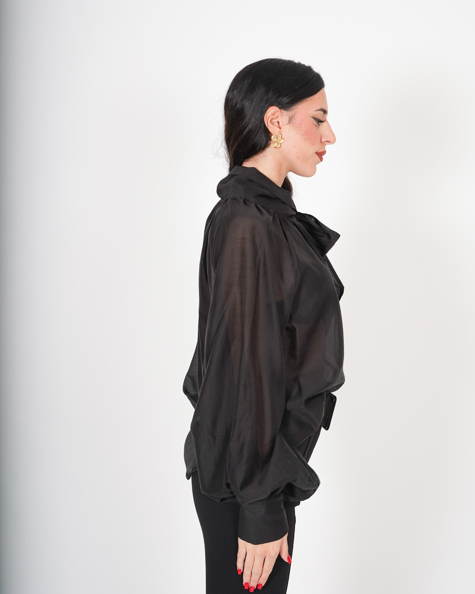 Blusa con chaboud e maniche lunghe ampie - Wendy Uncategorized - Hope Abbigliamento e Accessori Donna Online