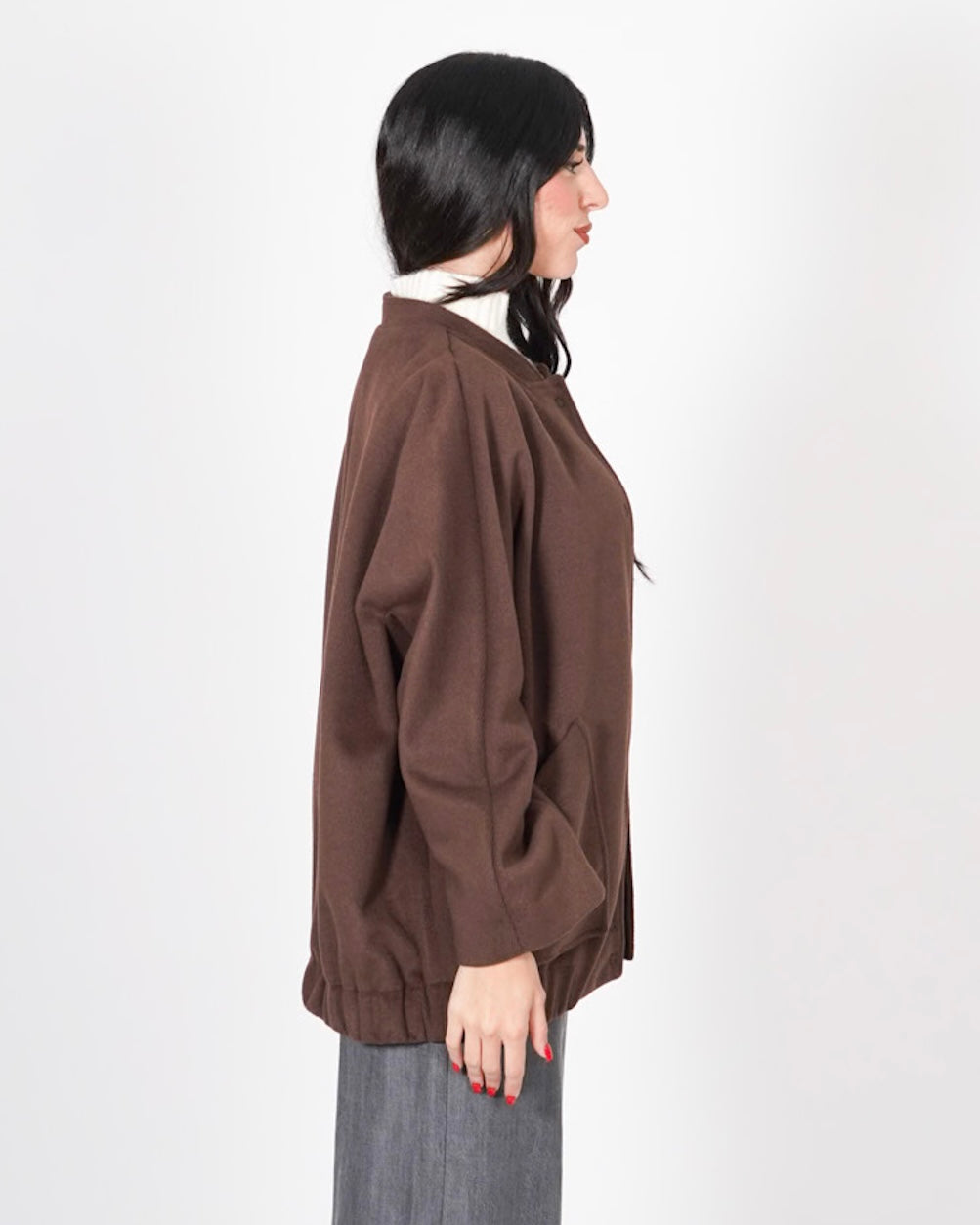 Bomber over in mano lana - Daisy Uncategorized - Hope Abbigliamento e Accessori Donna Online